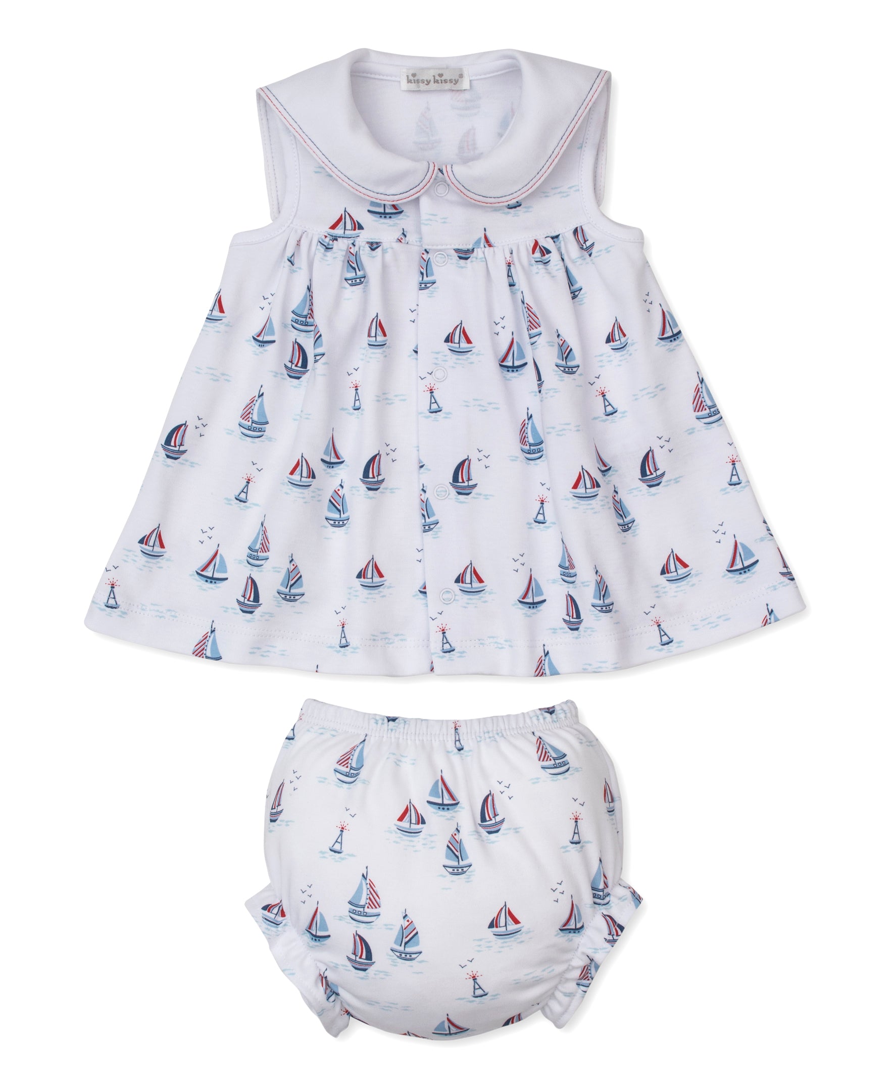 Red, White, & Blue Regatta Dress Set - Kissy Kissy