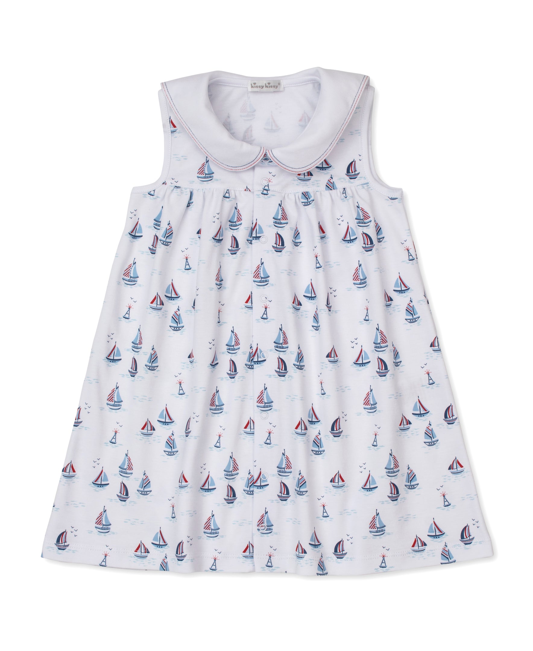 Red, White, & Blue Regatta Toddler Dress - Kissy Kissy