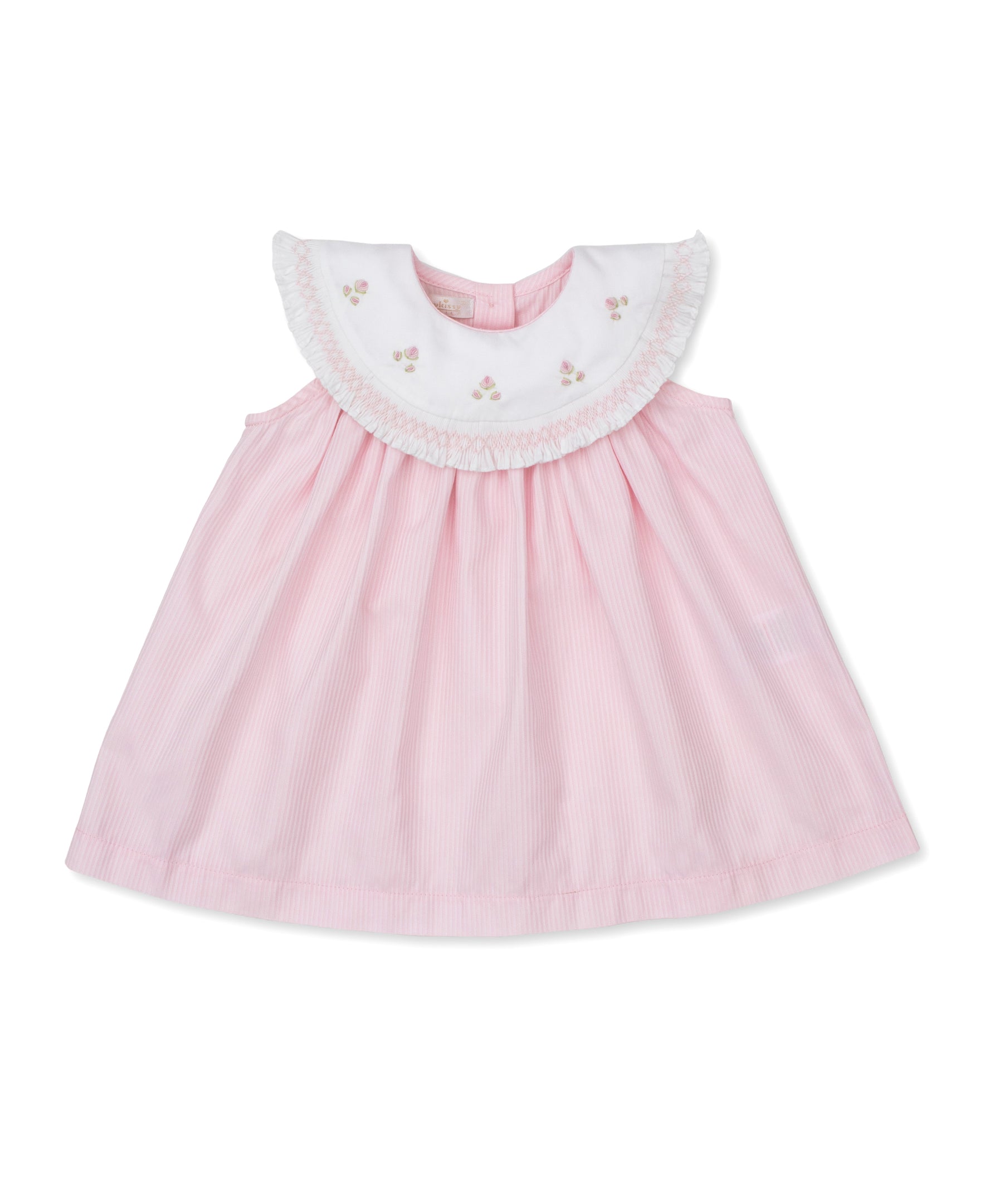 Kissy Elegance Pink Hand Smocked Woven Dress - Kissy Kissy