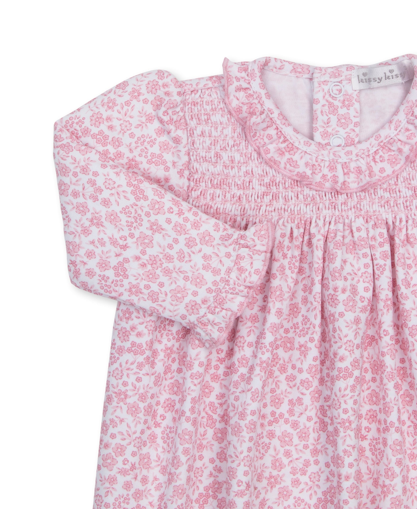 Fall Blooms Pink Smocked Dress Set - Kissy Kissy