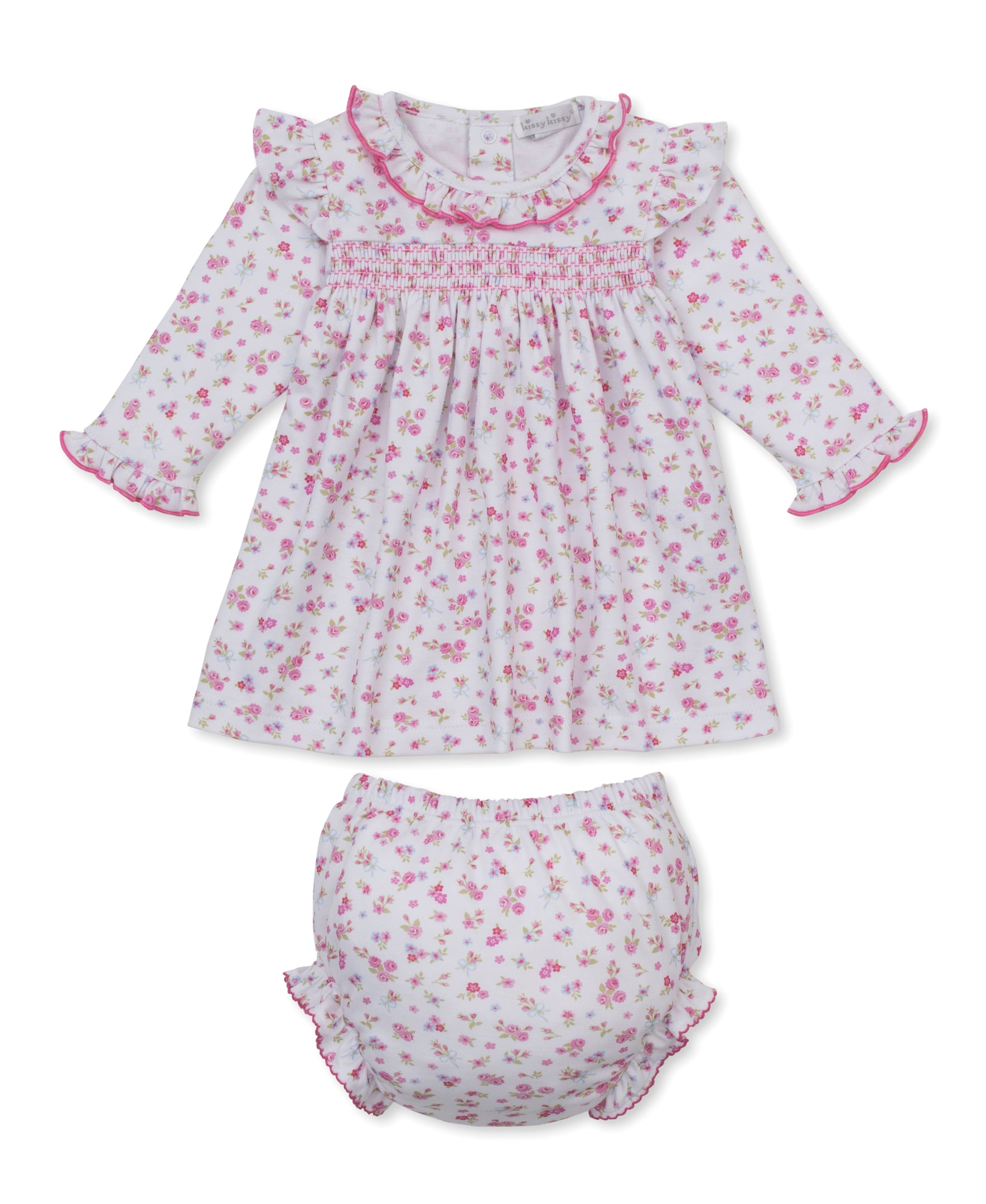 Rose Renaissance Floral Smocked Dress Set - Kissy Kissy