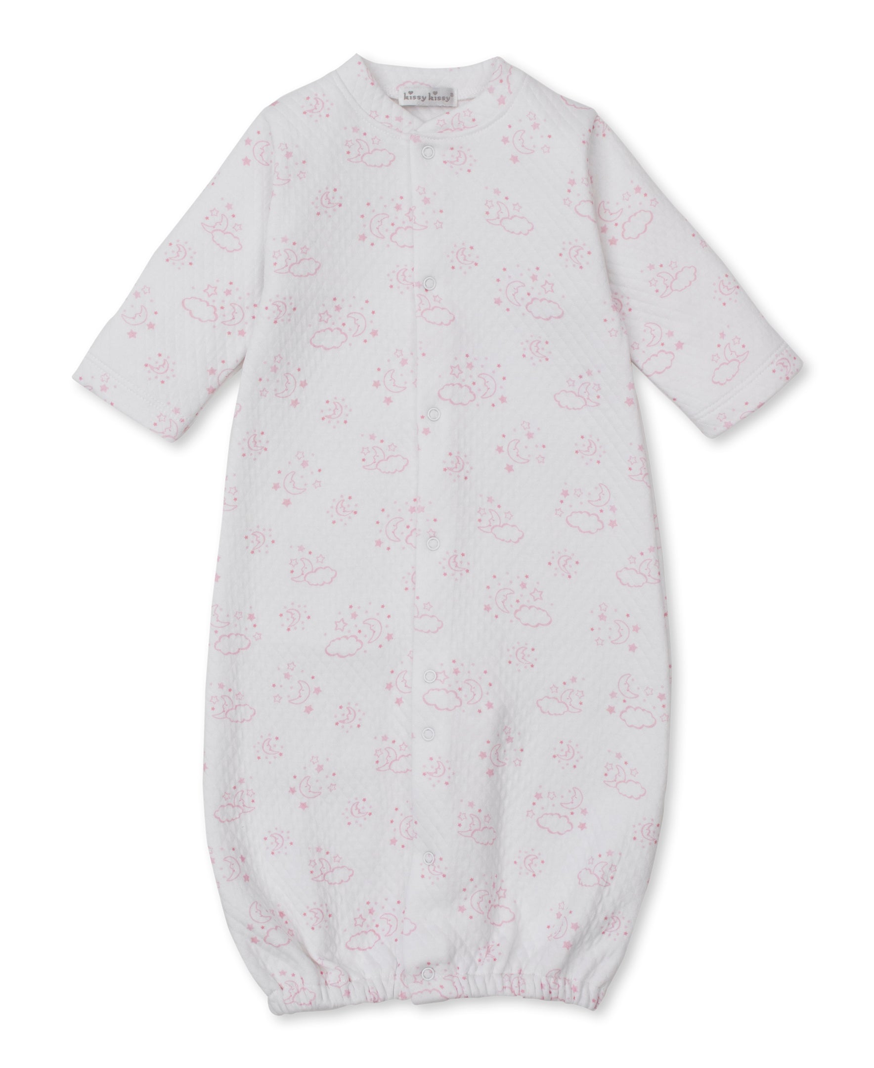 Cheerful Goodnight Pink Jacquard Convertible Gown - Kissy Kissy