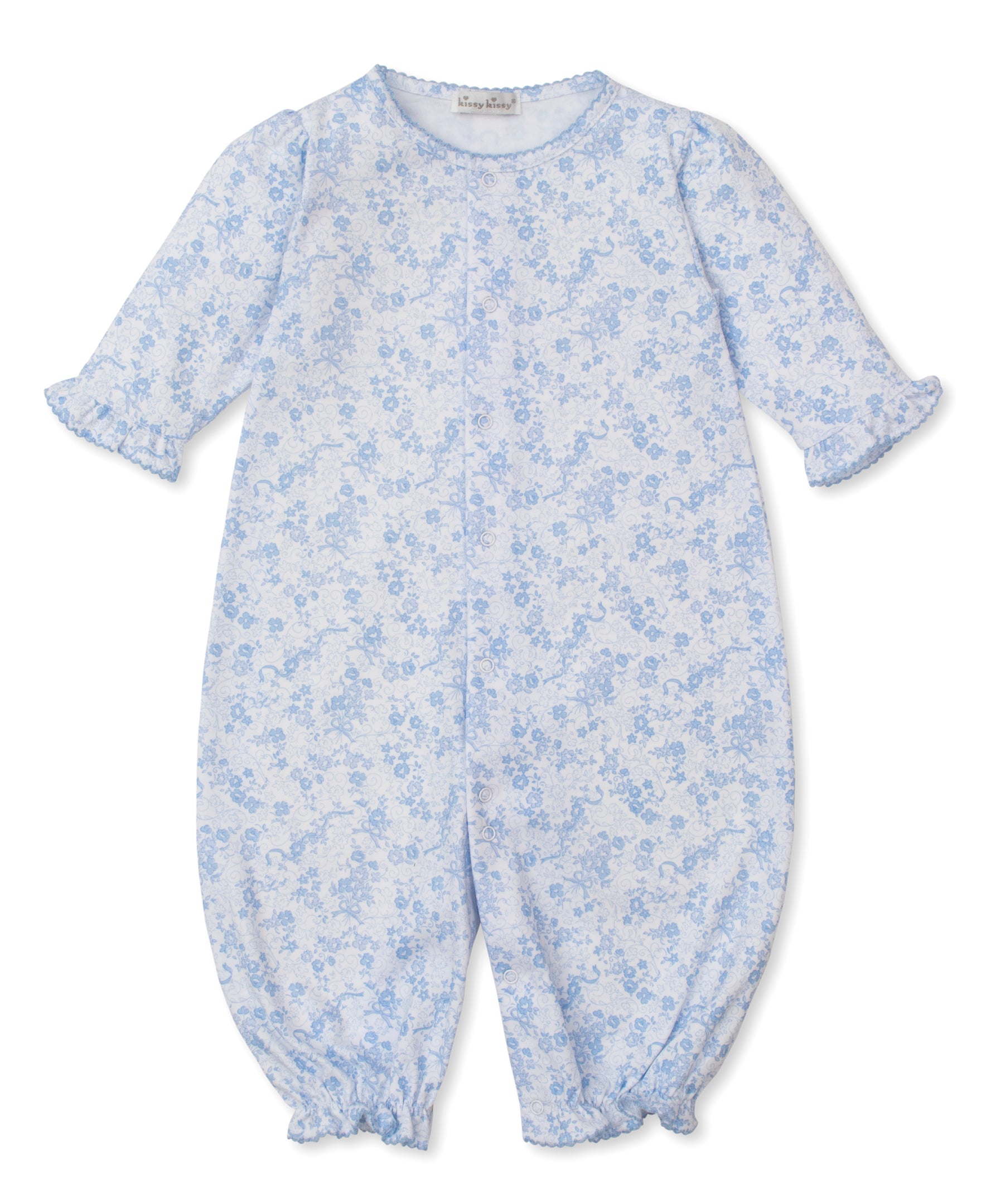 Old English Roses Blue Convertible Gown - Kissy Kissy