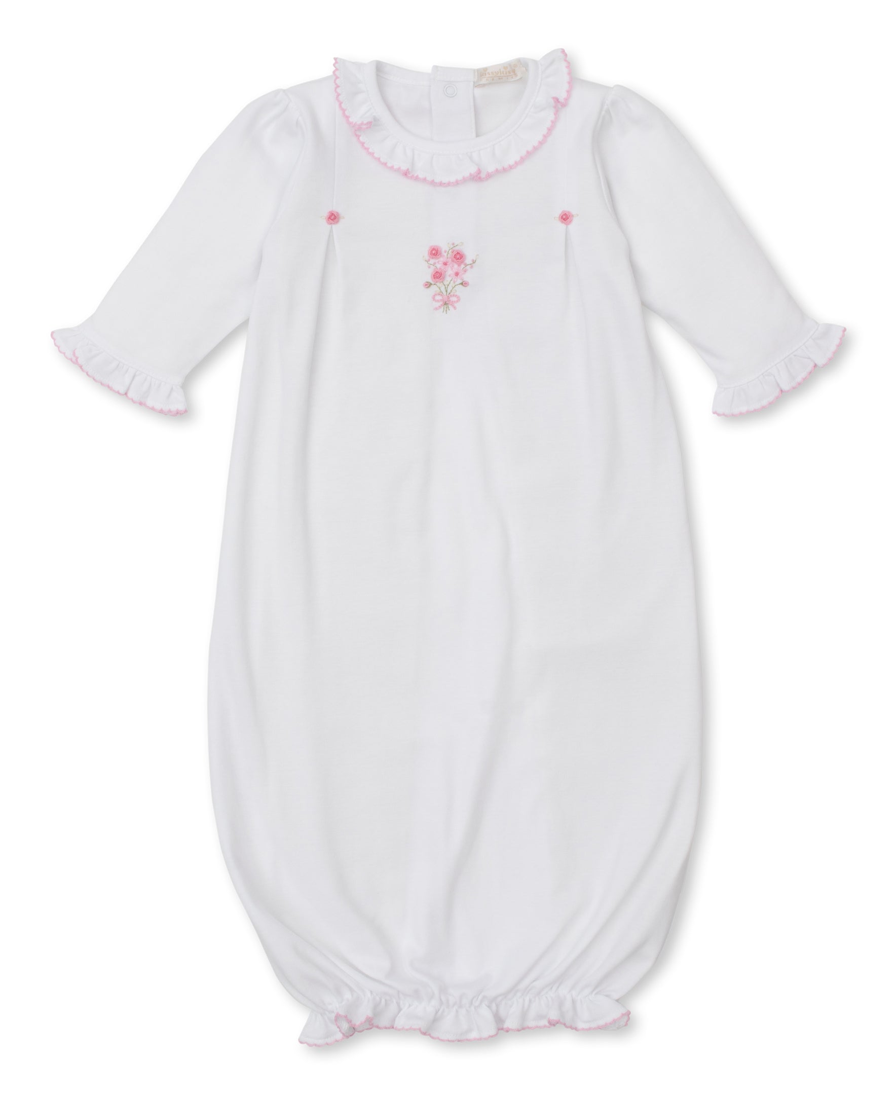 Premier Old English Roses WhiteHand Emb. Sack Gown - Kissy Kissy