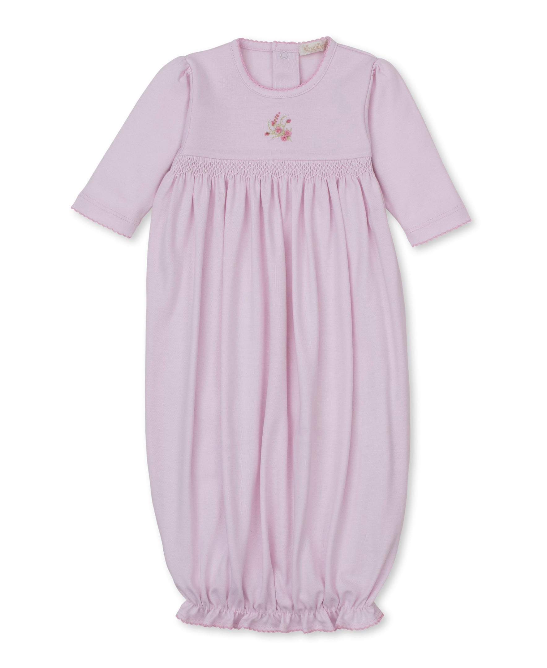 SCE Victorian Roses Pink Hand Emb. Sack - Kissy Kissy