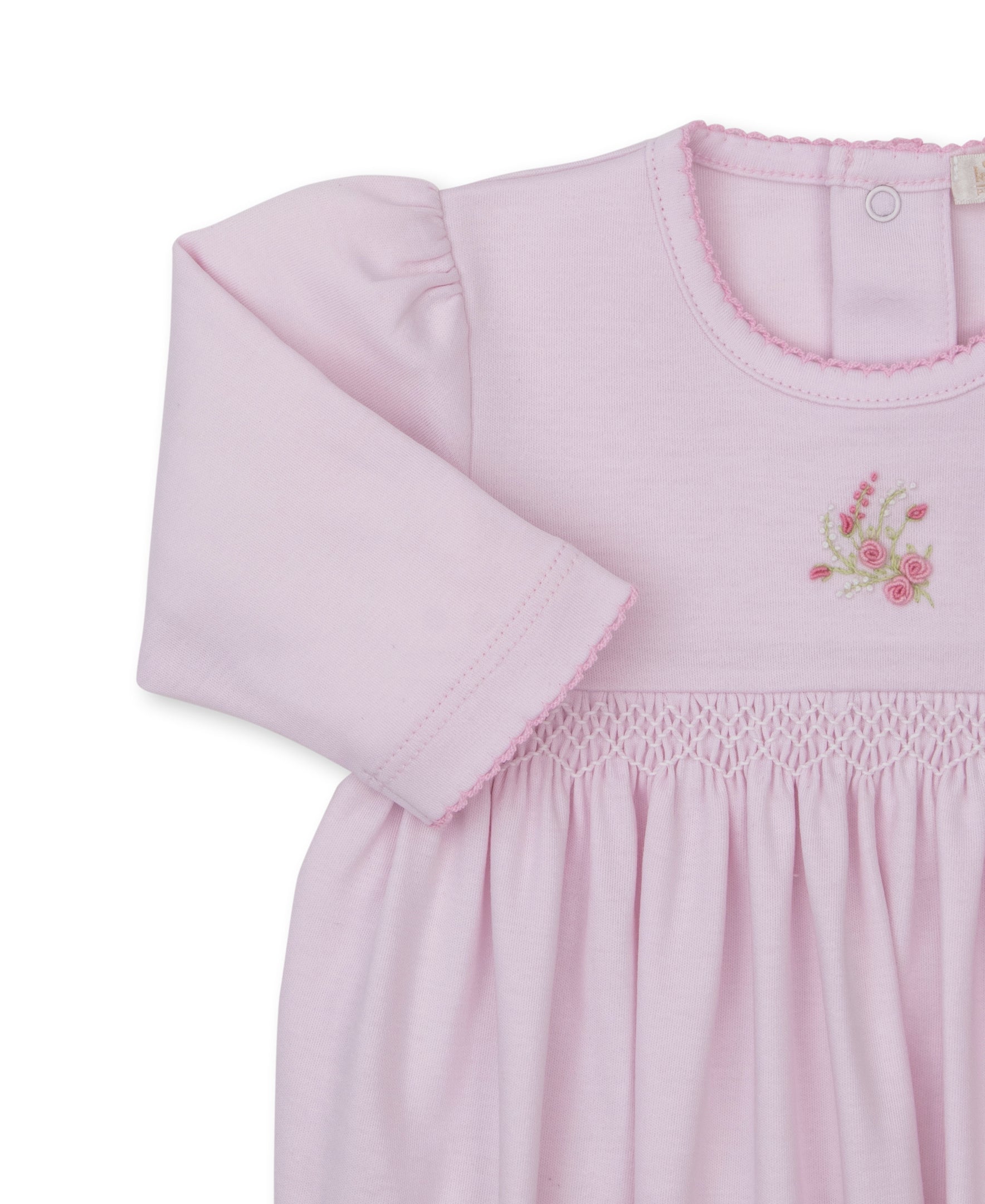 SCE Victorian Roses Pink Hand Emb. Sack - Kissy Kissy