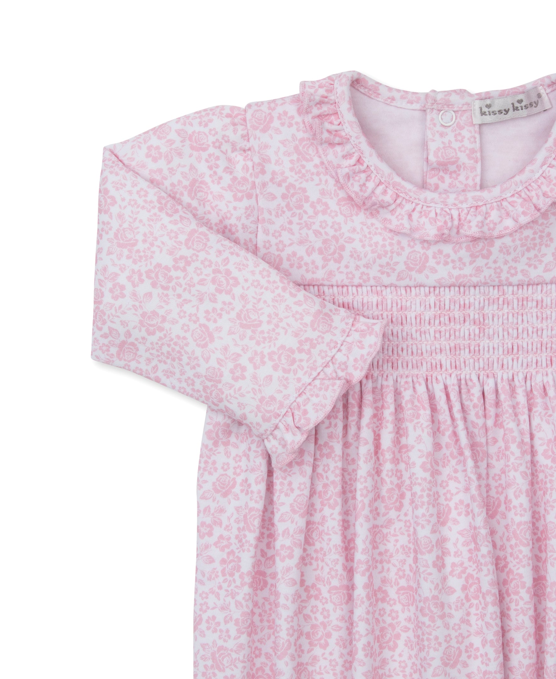 Country Gardens Pink Smocked Sack