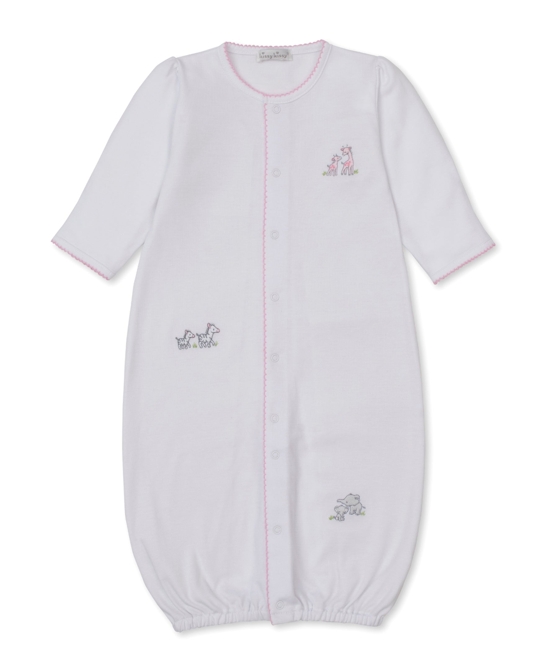 Safari Party White/Pink Convertible Gown - Kissy Kissy