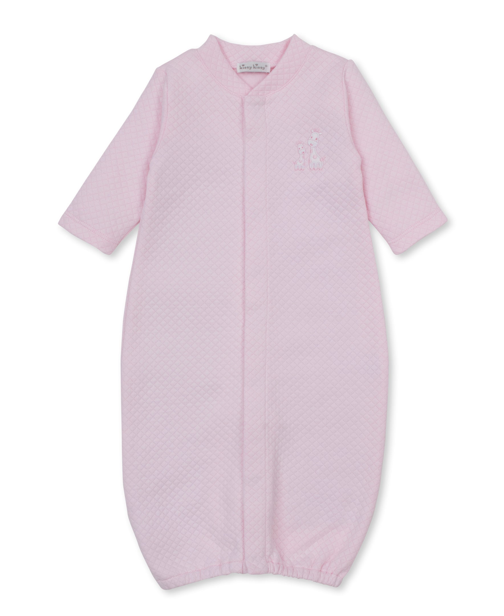Giraffe Laughs Pink Jacquard Convertible Gown - Kissy Kissy