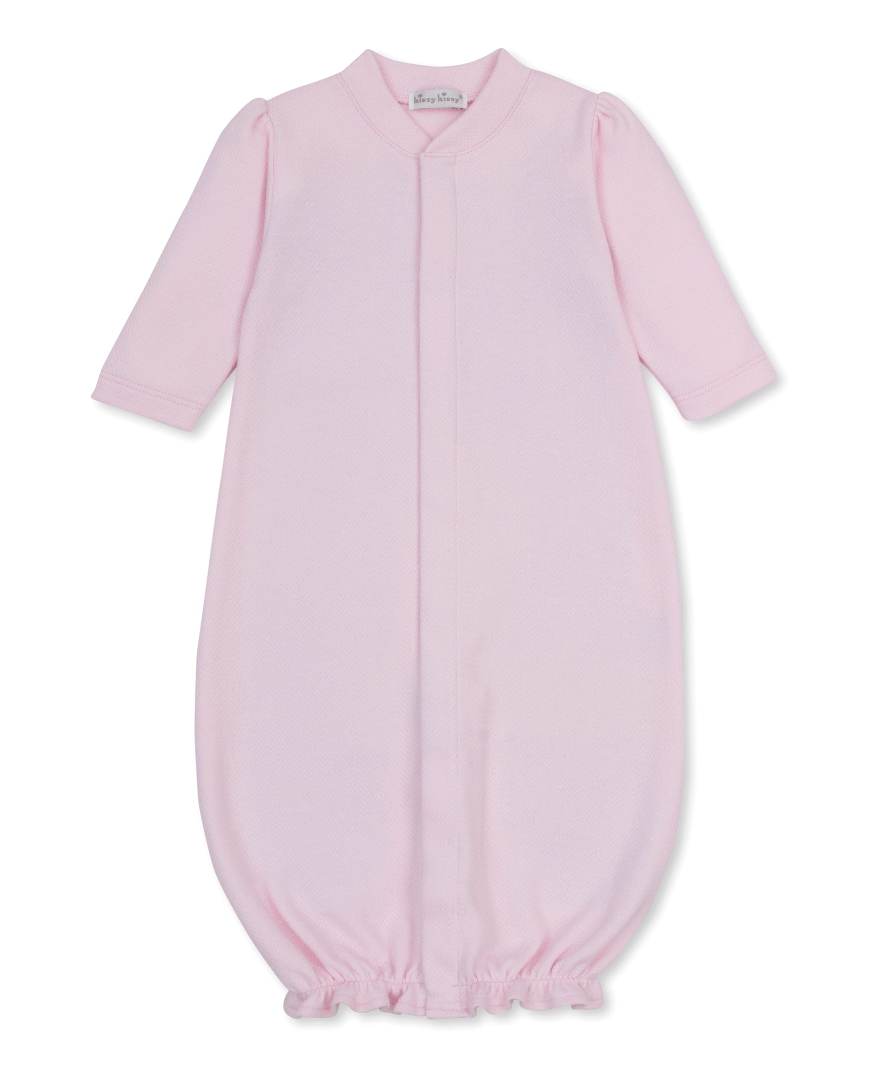 Baby Blessings Pink Jacquard Convertible Gown