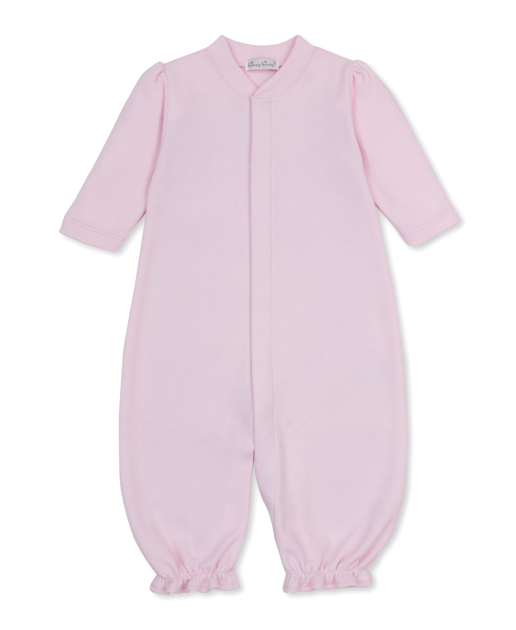 Baby Blessings Pink Jacquard Convertible Gown