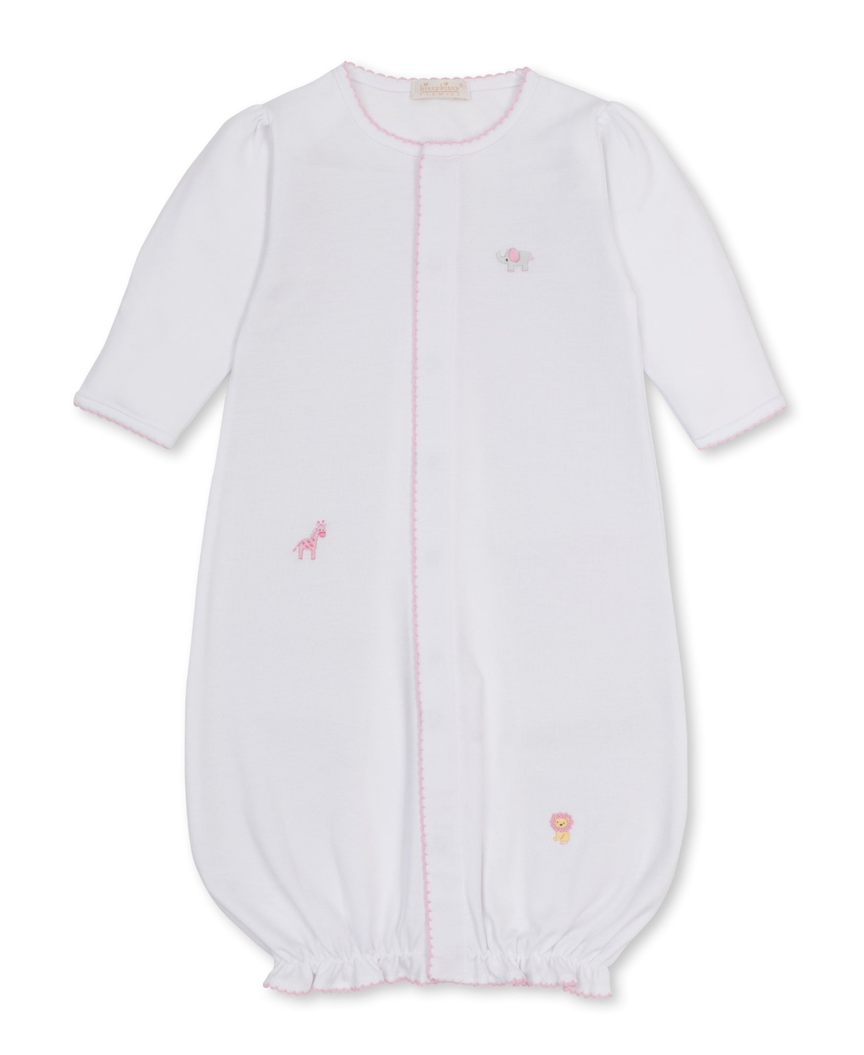 SCE Jungle Hang Out Pink Hand Emb Convertible Gown - Kissy Kissy