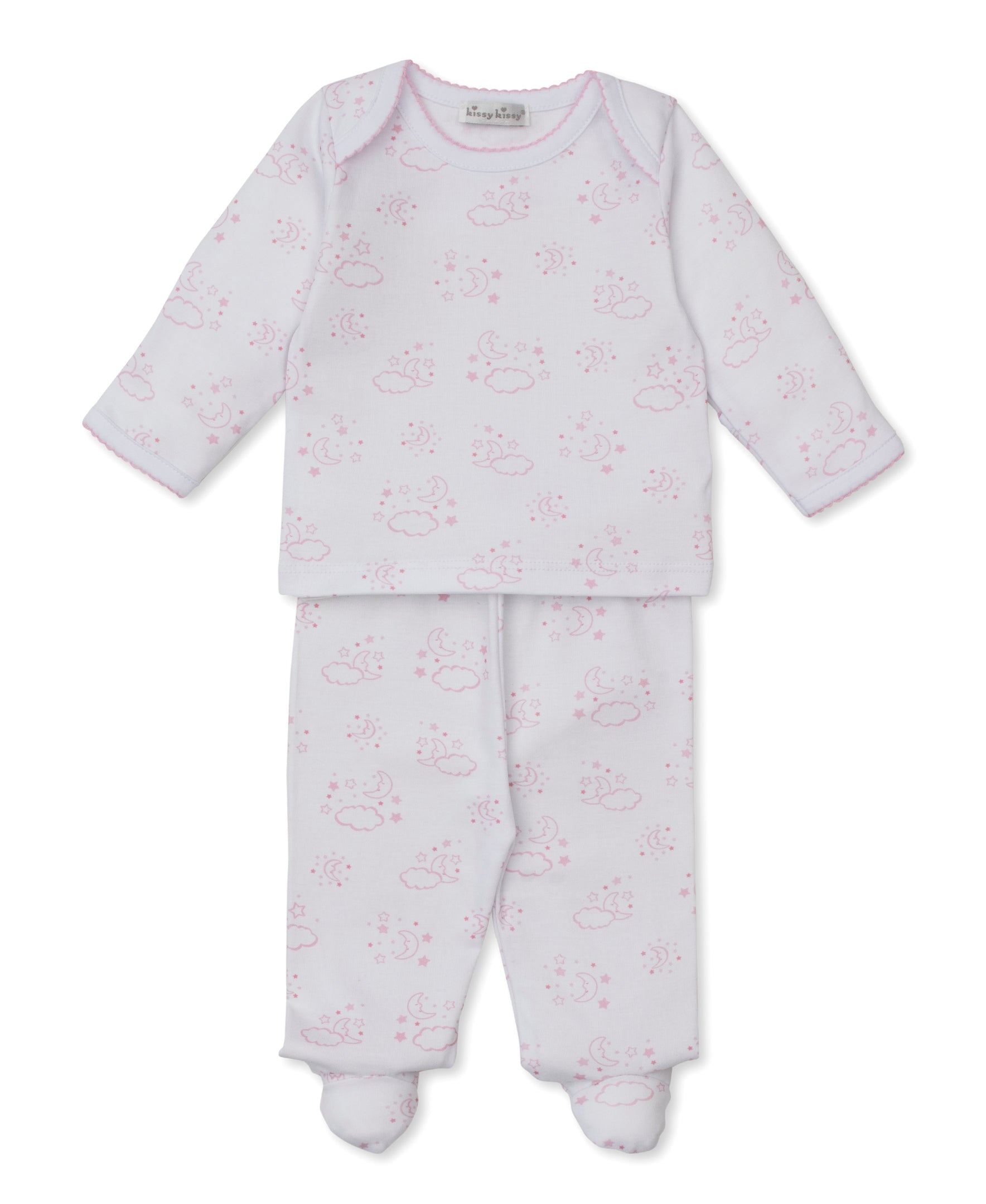 Cheerful Goodnight Pink Footed Pant Set - Kissy Kissy