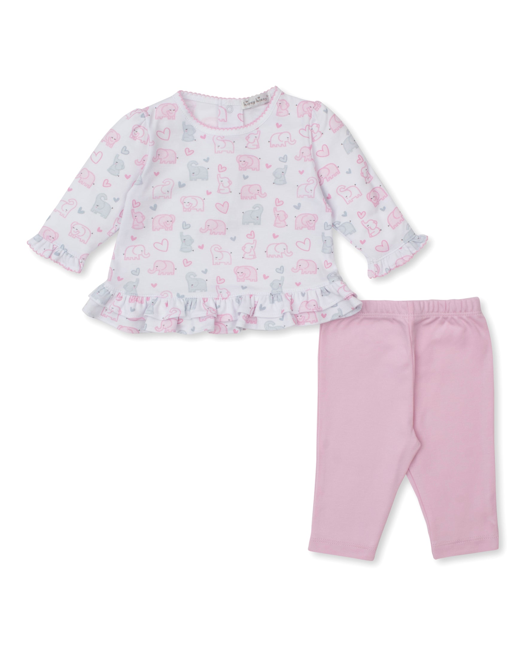 Baby Elephant Hearts Legging Set - Kissy Kissy