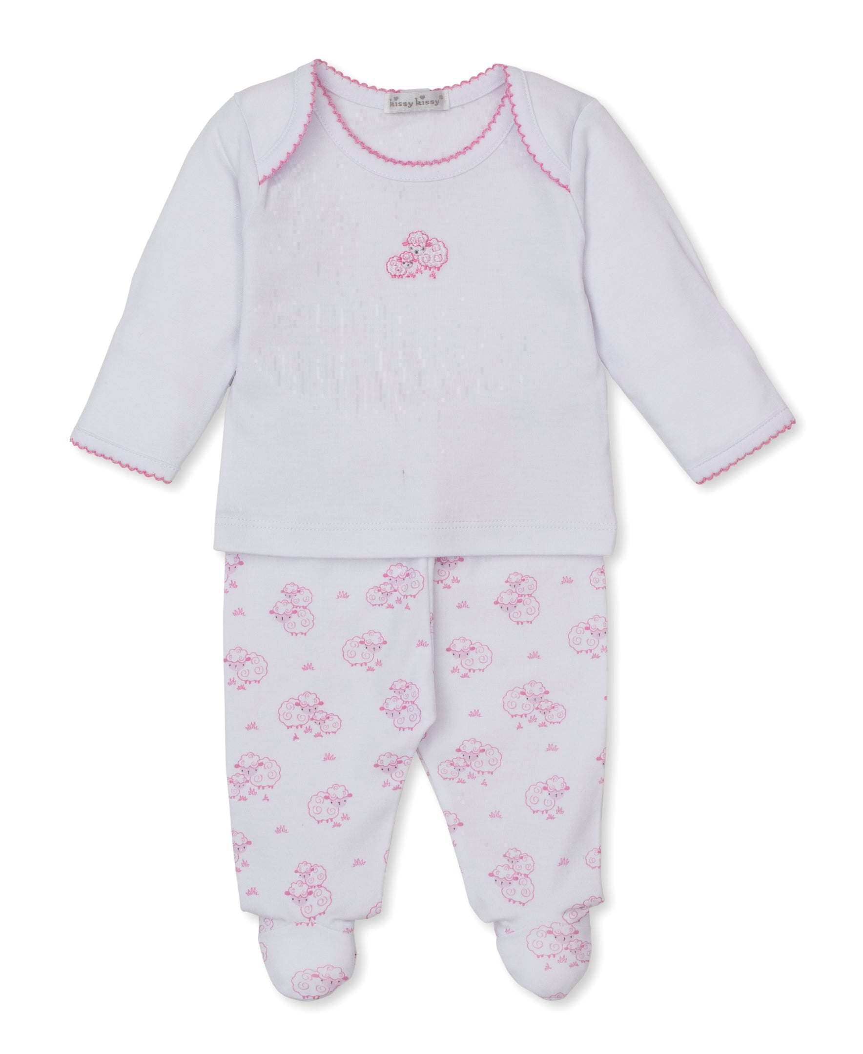 Sweet Sheep Pink Footed Pant Set