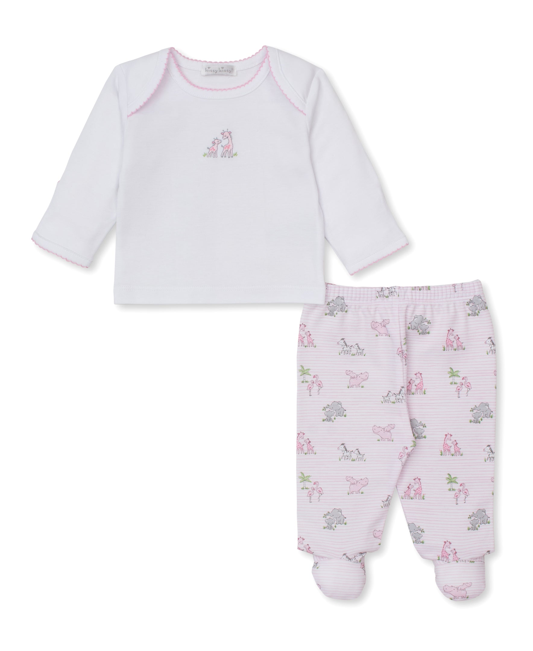 Safari Party Pink Footed Pant Set
