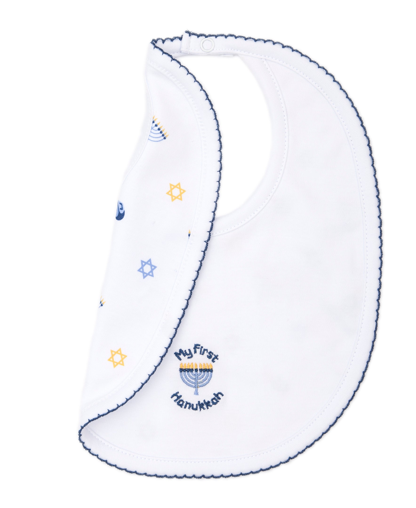 My First Hanukkah Reversible Bib - Kissy Kissy