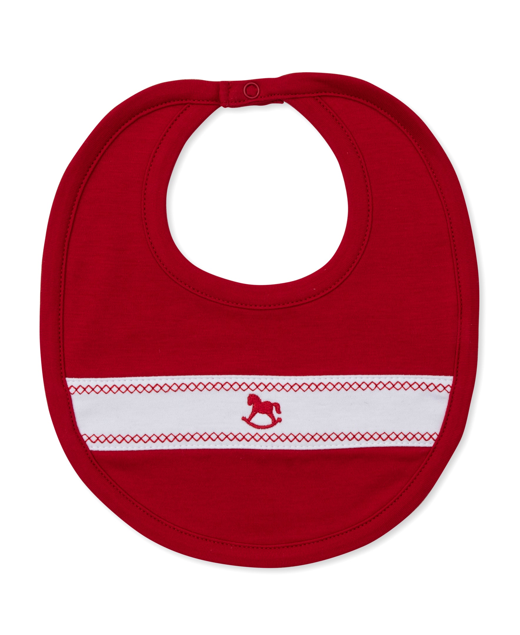 Classic Treasures Holiday 25 Rocking Horse Bib - Kissy Kissy