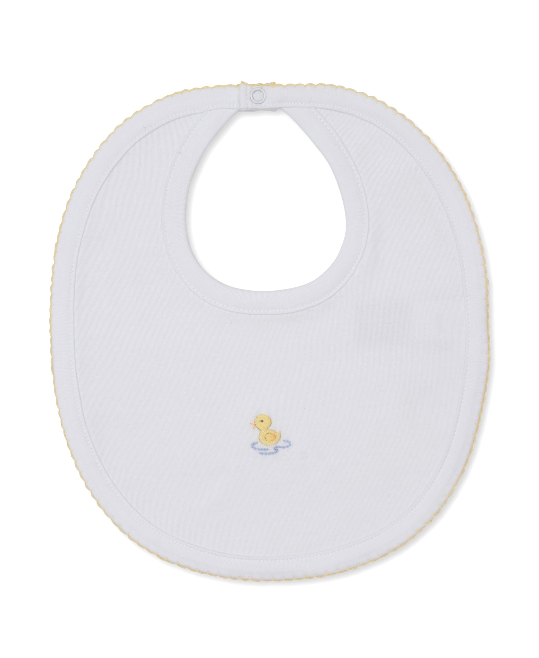 Premier Duck Pond Paddles White Hand Emb. Bib - Kissy Kissy