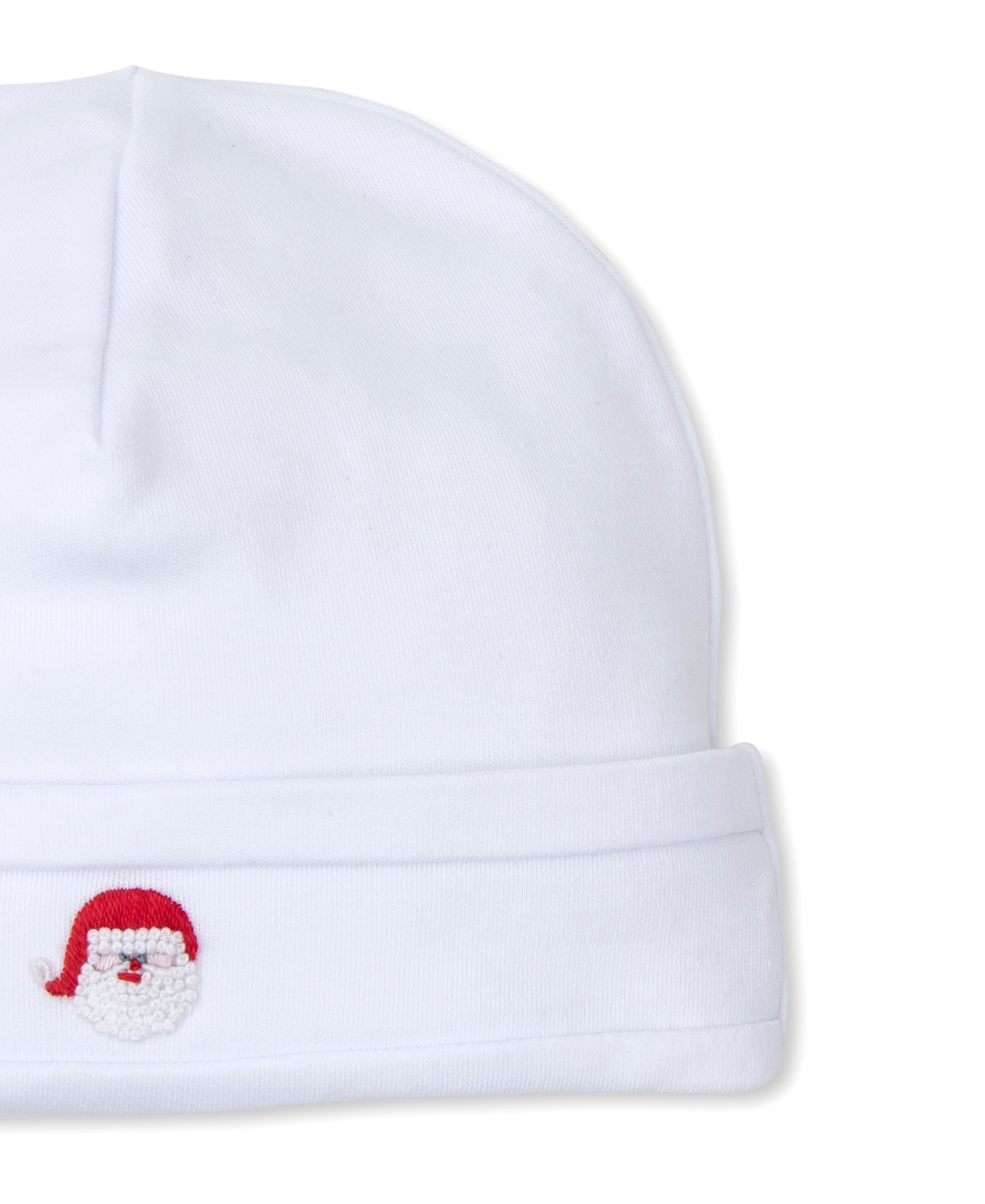 CLB Holiday Medley 25 White Santa Hand Emb. Hat - Kissy Kissy
