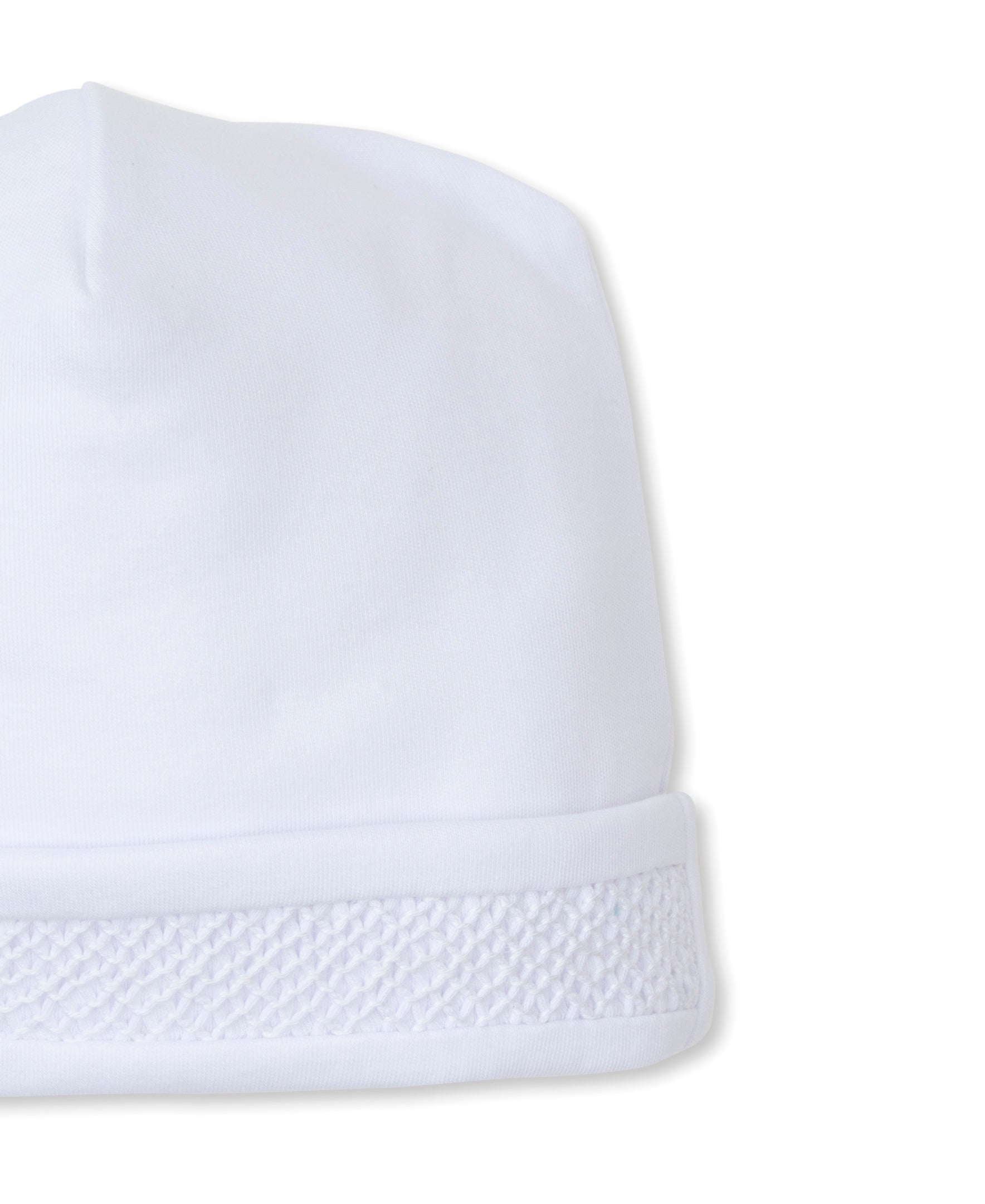 Hand Smocked CLB Charmed White Hat - Kissy Kissy