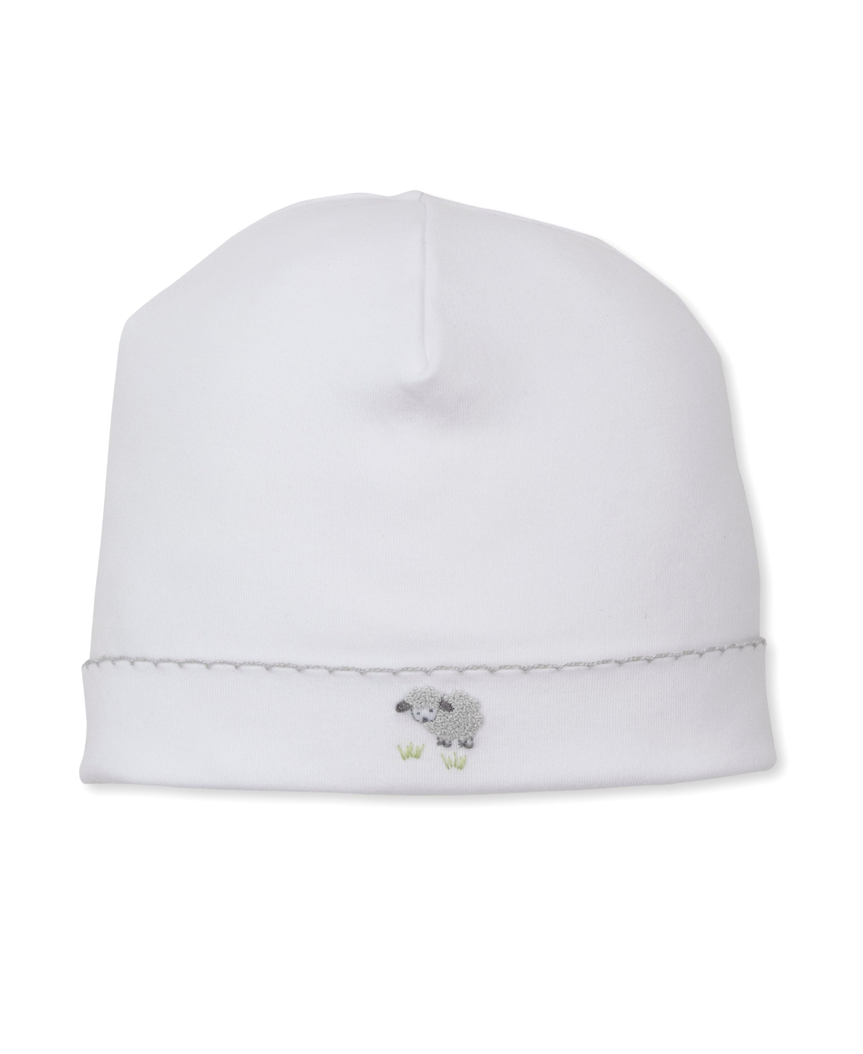 Premier Sweet Sheep White/Silver Hand Emb. Hat - Kissy Kissy