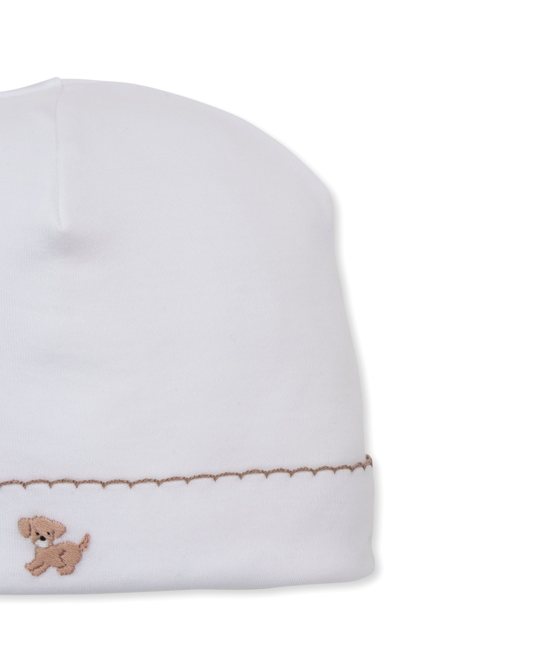 Premier Puppy Paws White/Brown Hand Emb. Hat