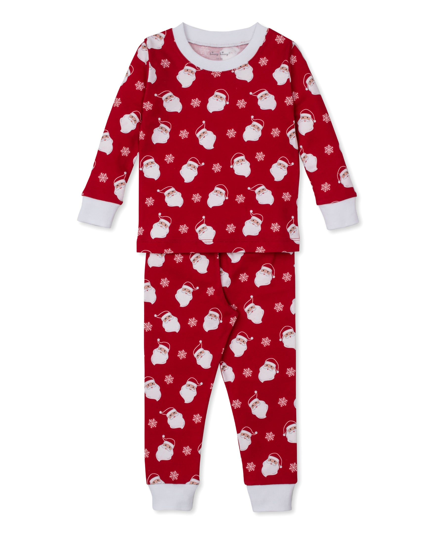 Smiling Santas Toddler Pajama Set - Kissy Kissy