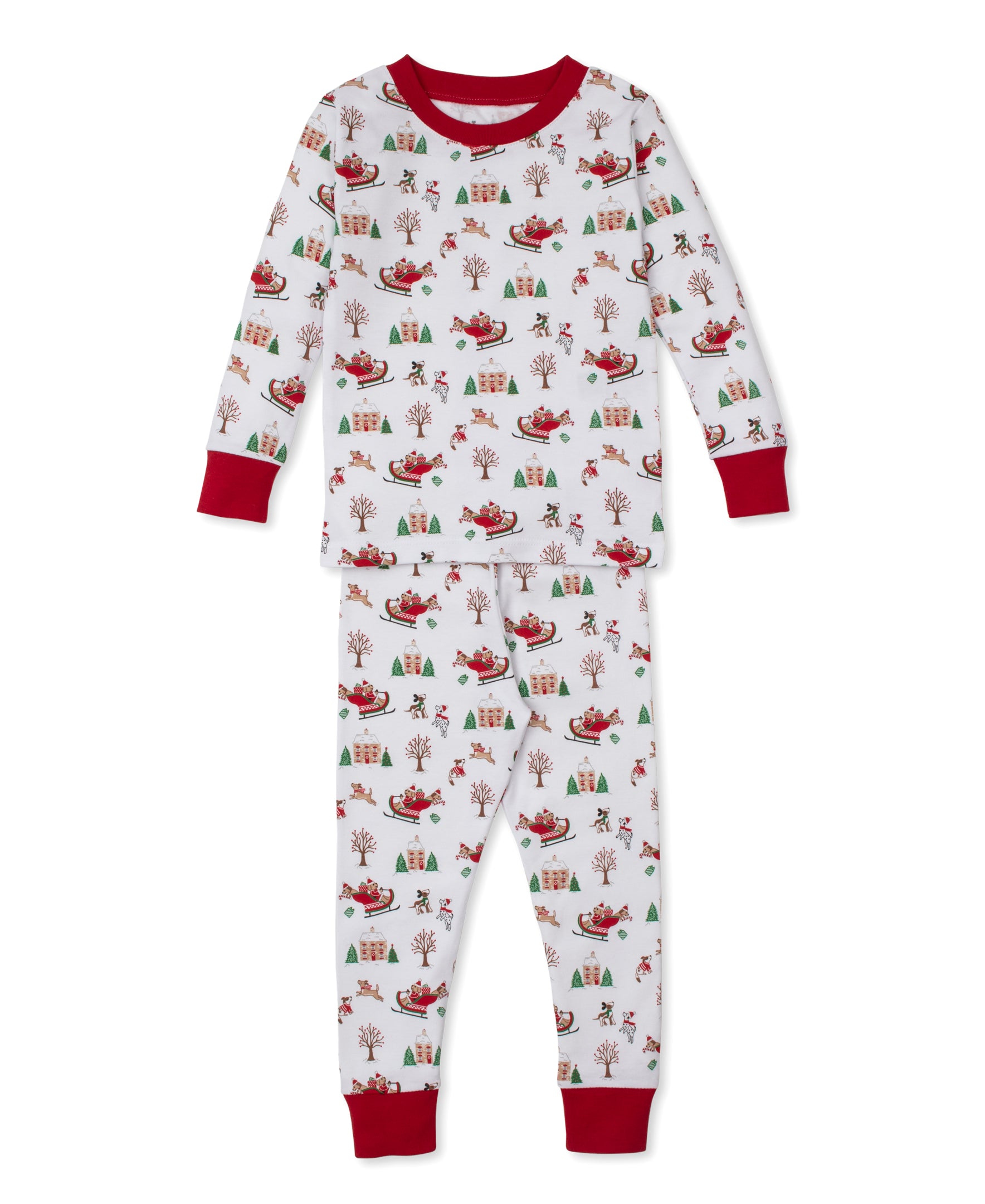 Up Up & Away Santa Pups Pajama Set - Kissy Kissy