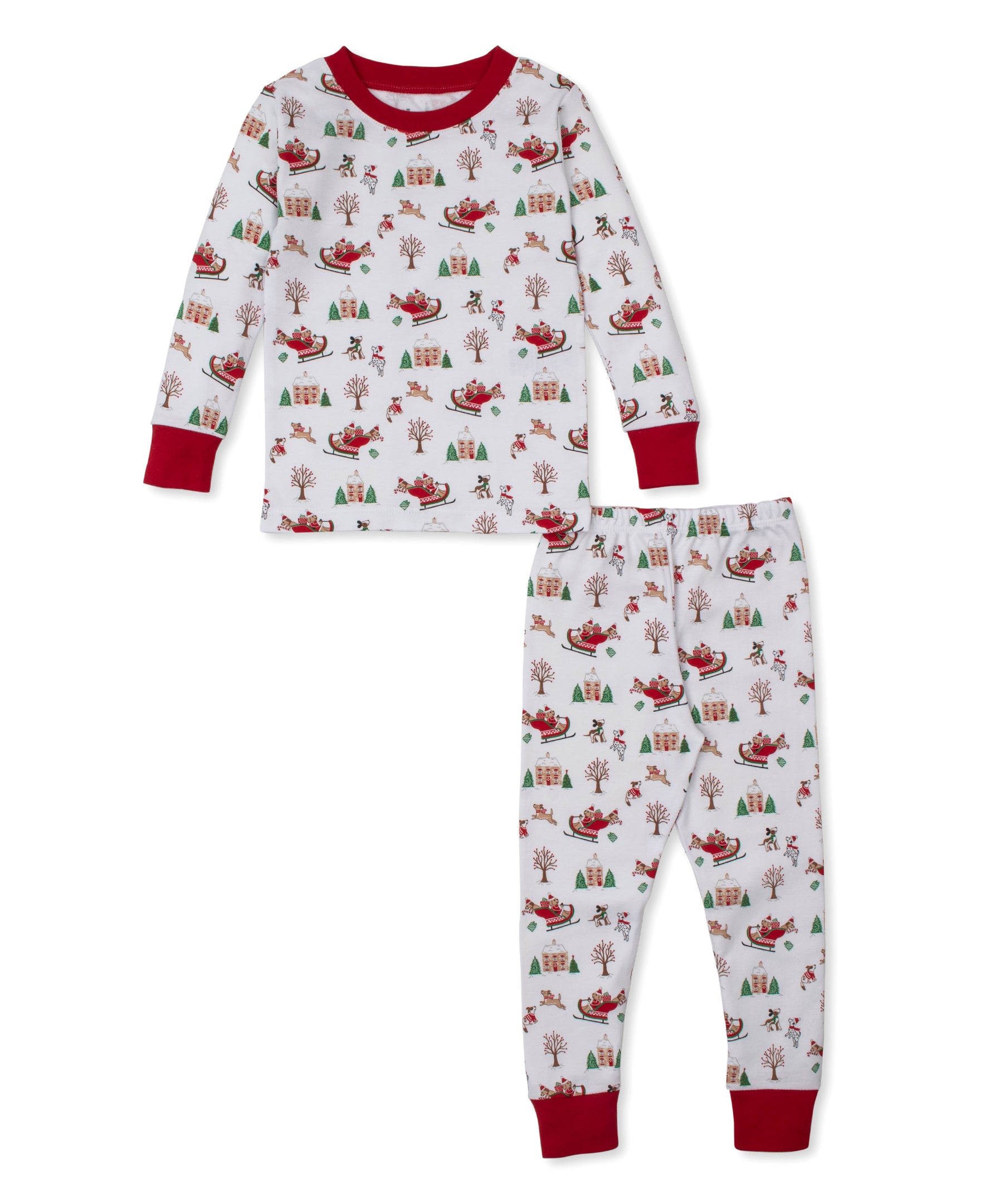 Up Up & Away Santa Pups Pajama Set - Kissy Kissy