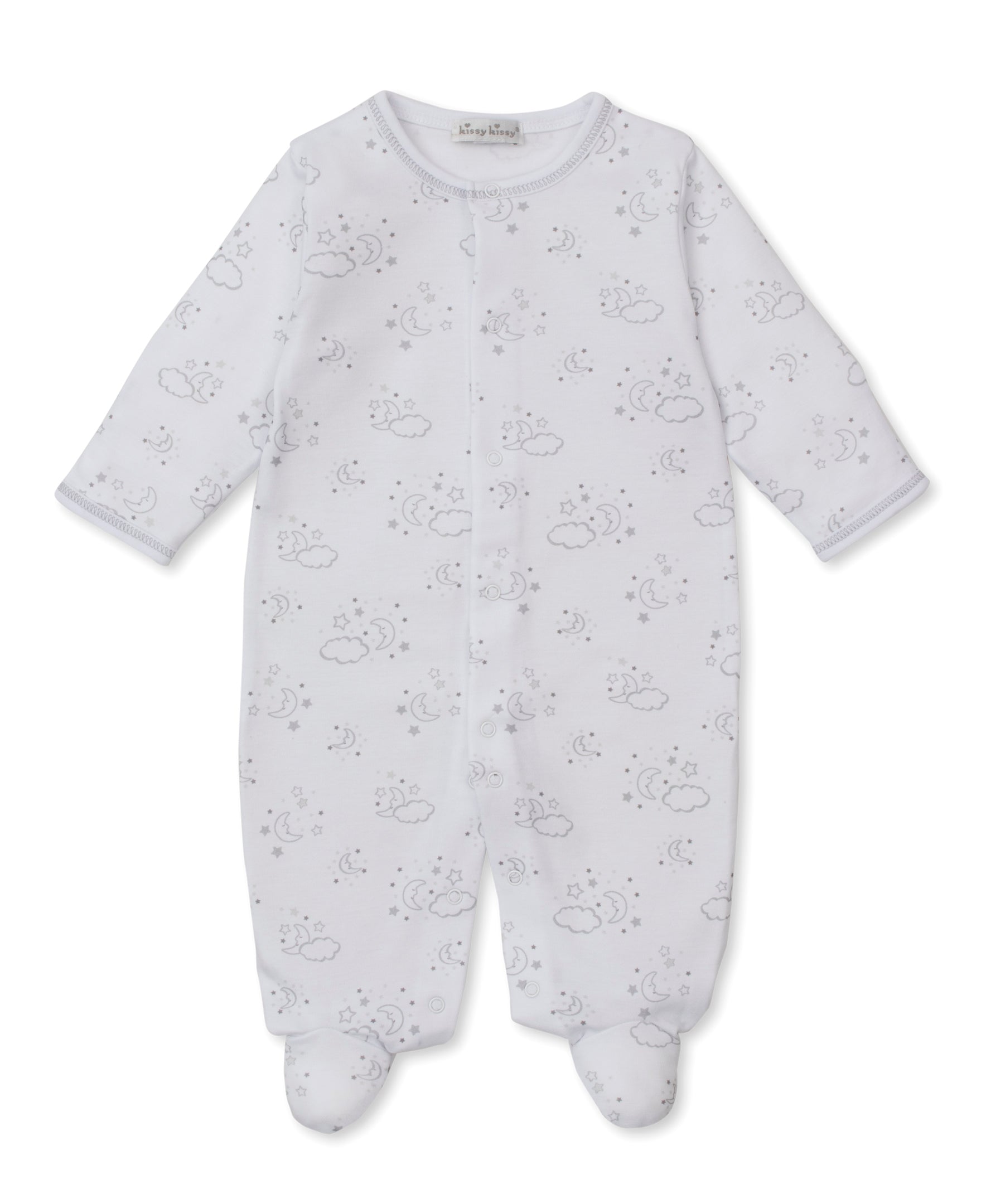 Cheerful Goodnight Silver Footie - Kissy Kissy