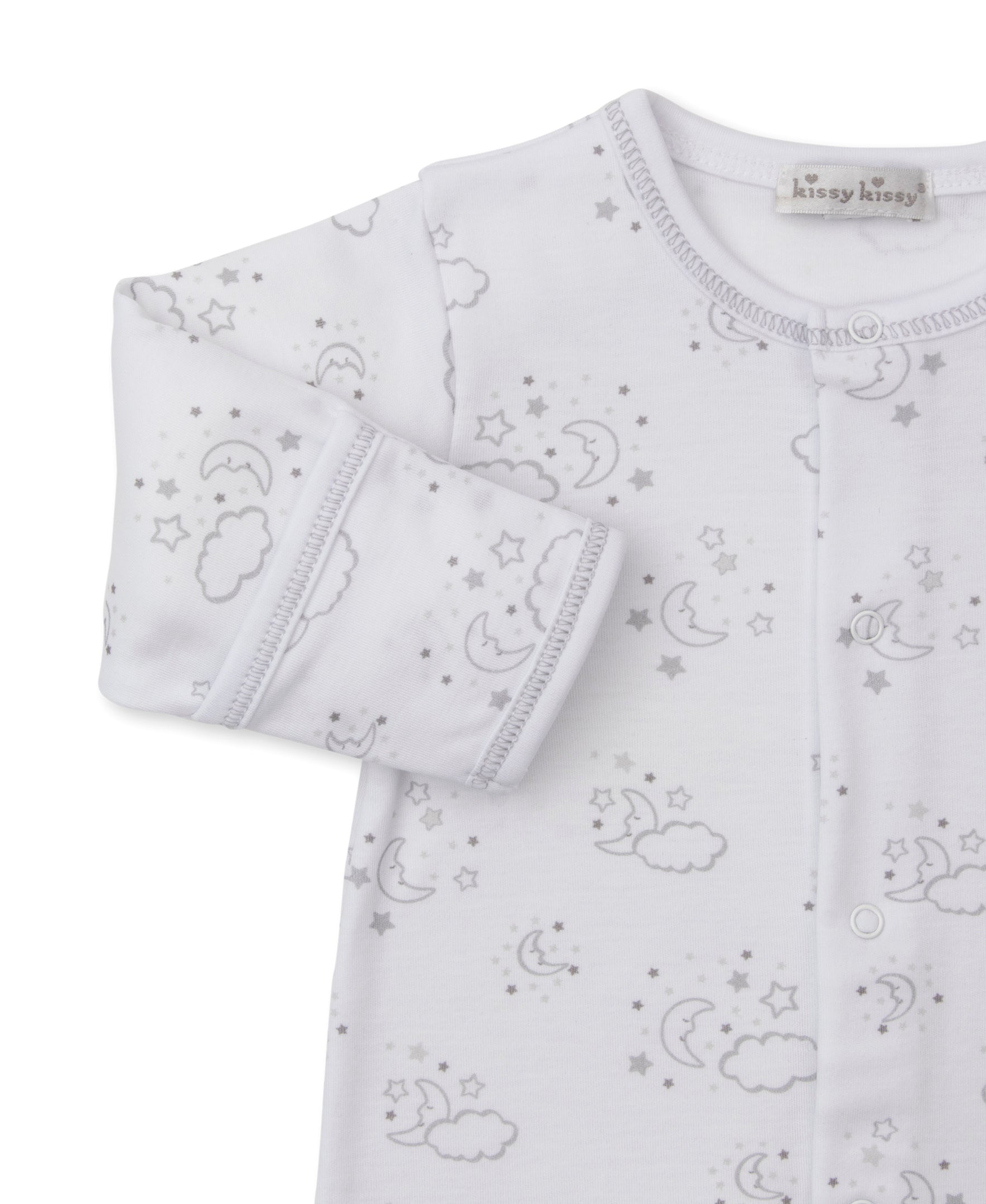 Cheerful Goodnight Silver Footie - Kissy Kissy