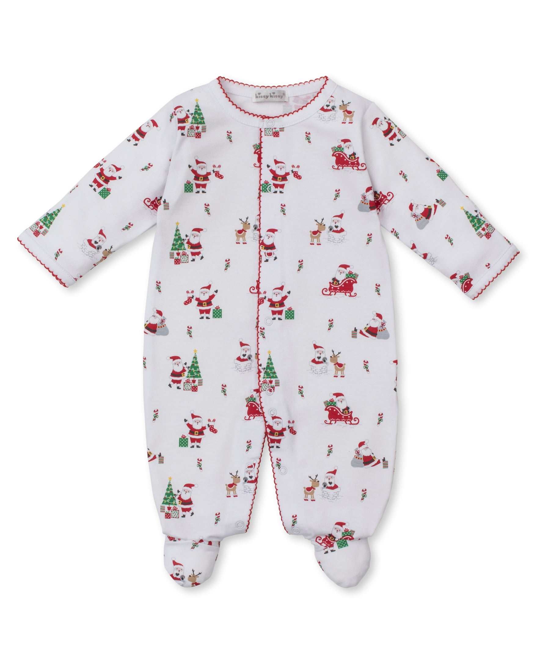 Christmas Capers Footie - Kissy Kissy