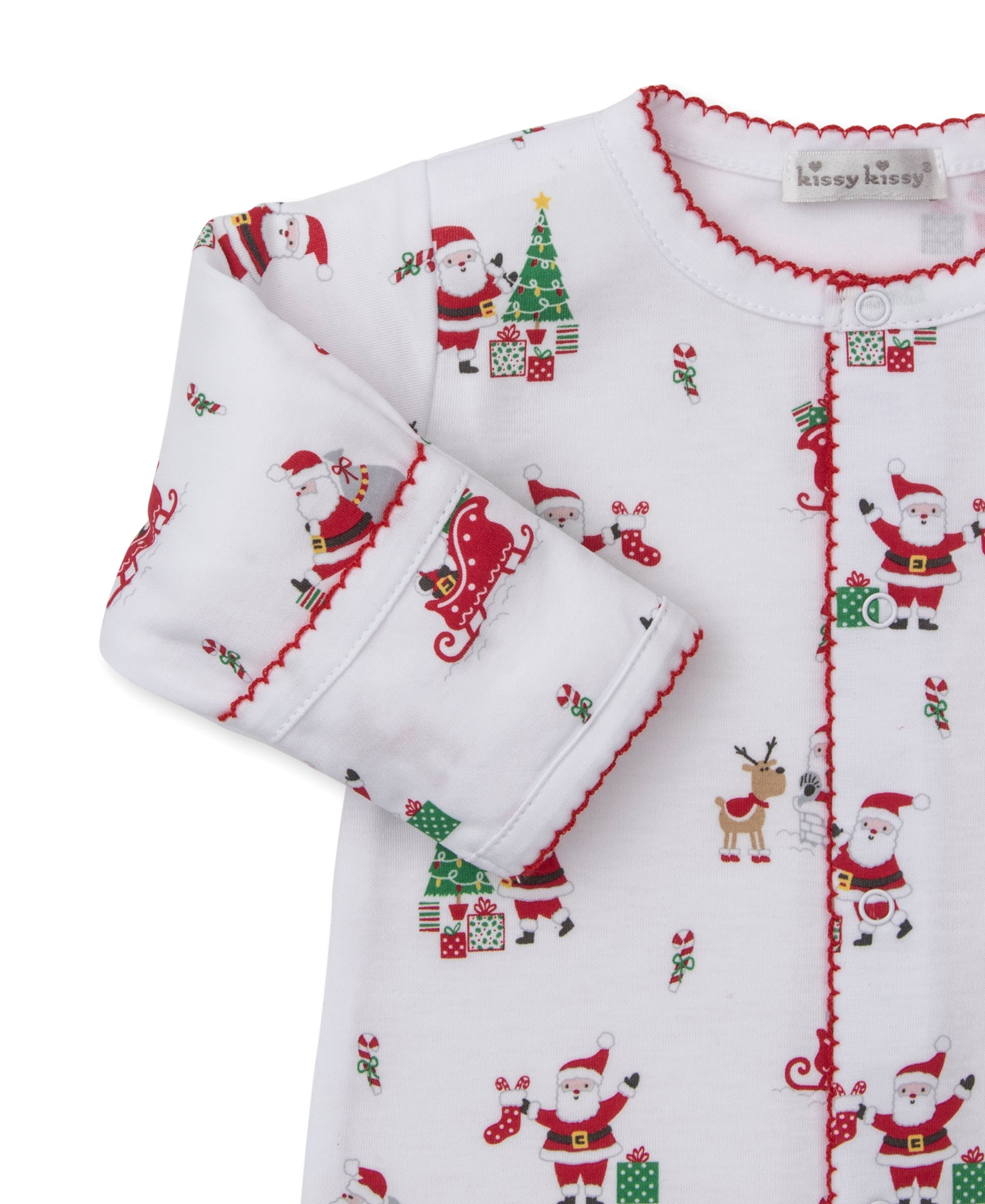 Christmas Capers Footie - Kissy Kissy