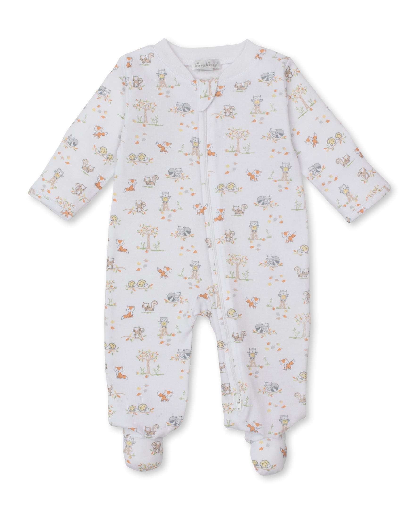Forest Frolic Zip Footie - Kissy Kissy