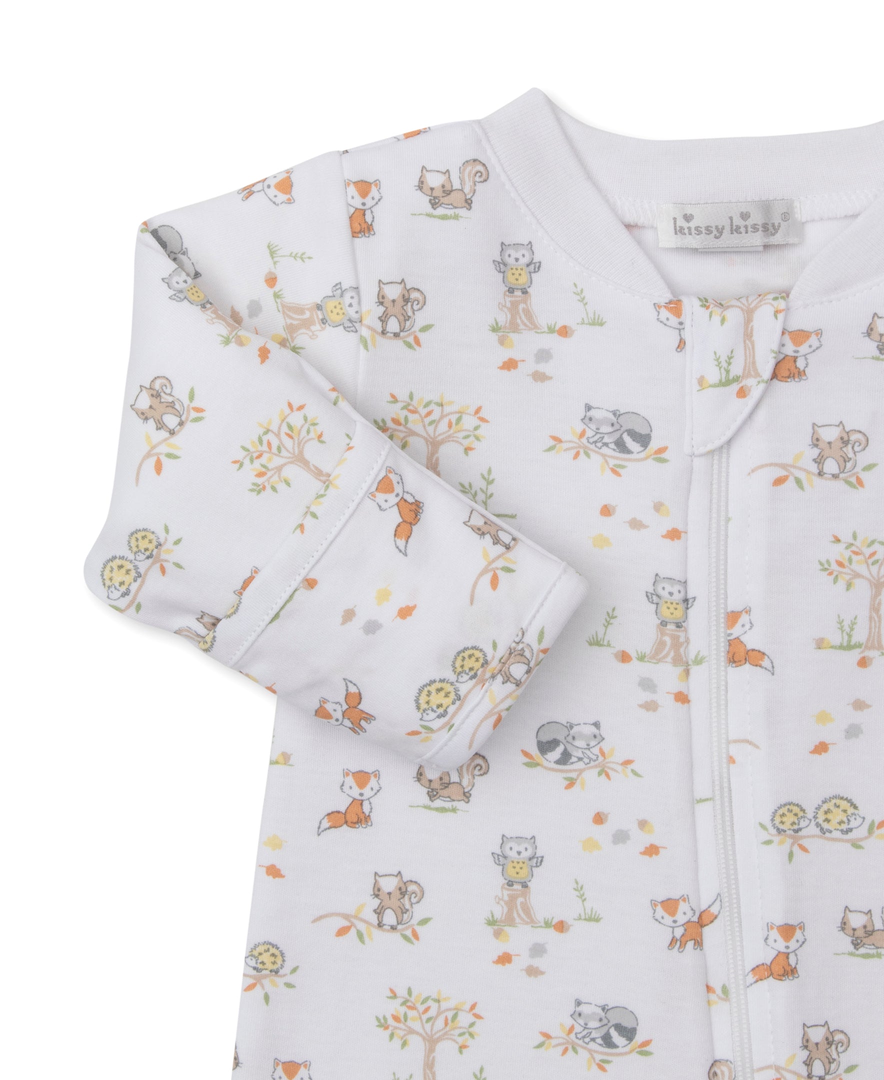 Forest Frolic Zip Footie - Kissy Kissy