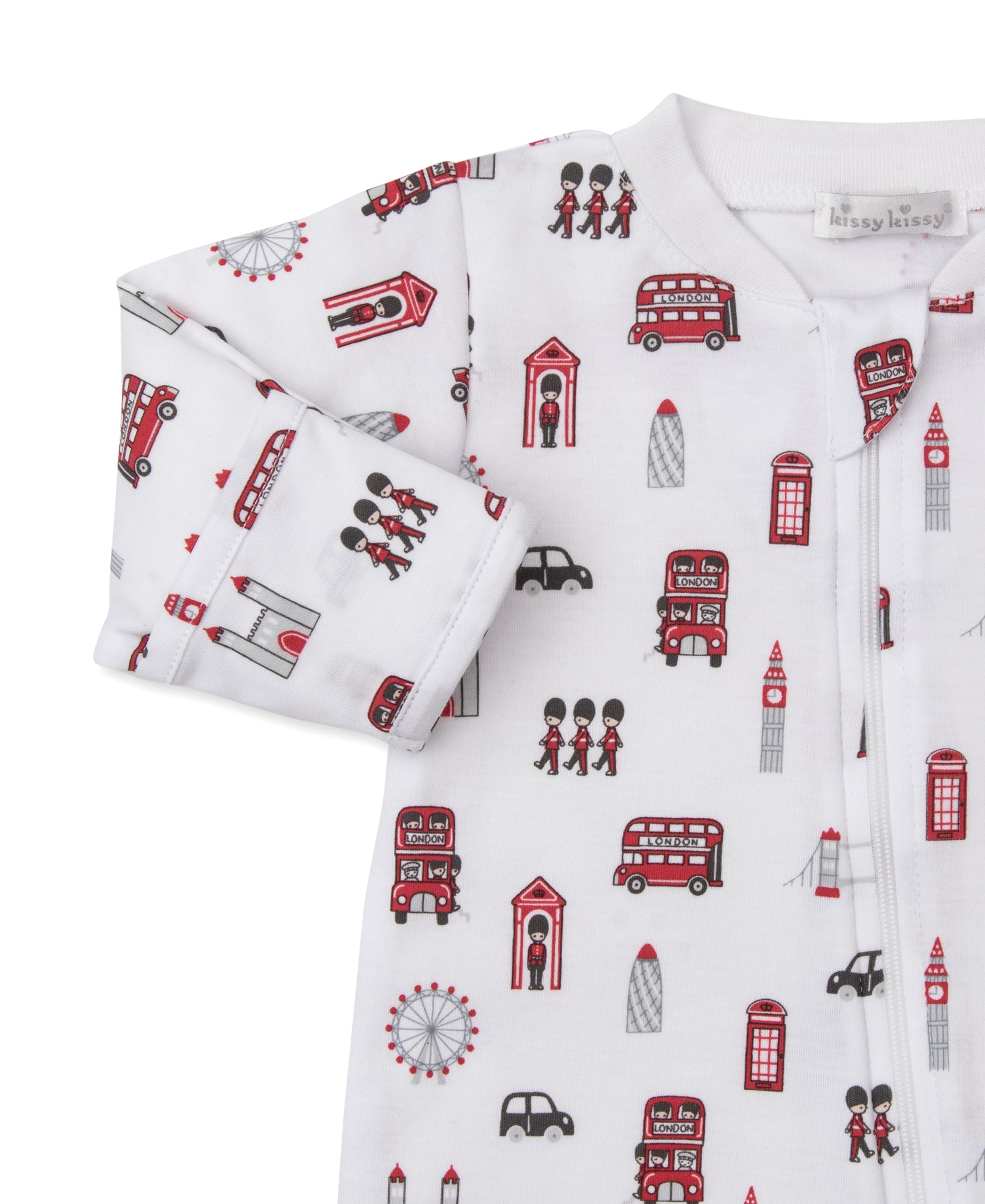 Lively London Zip Footie - Kissy Kissy