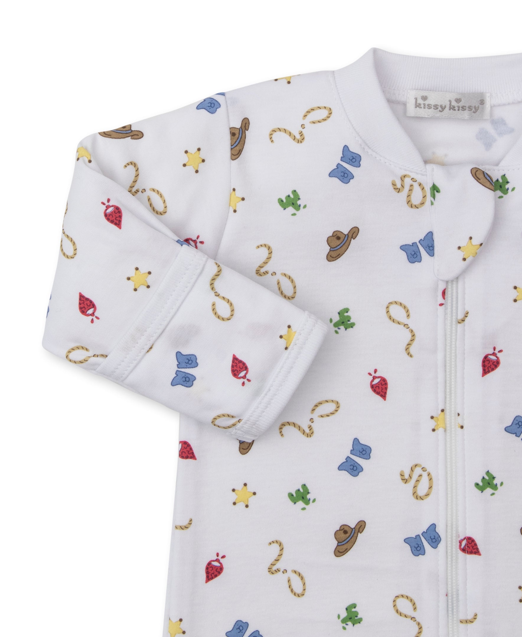 Western Cowboy Zip Footie - Kissy Kissy