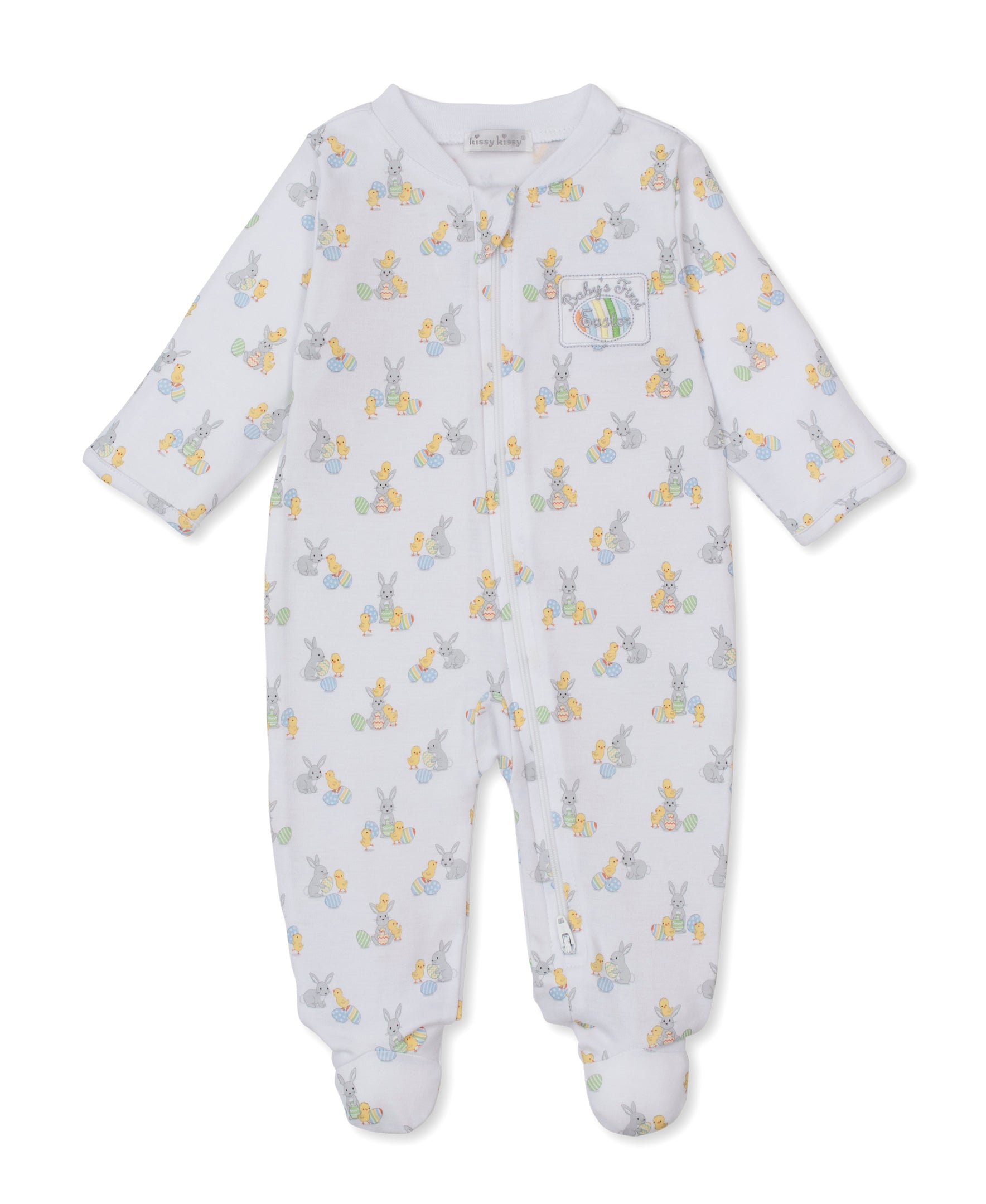 Baby's First Easter Zip Footie - Kissy Kissy