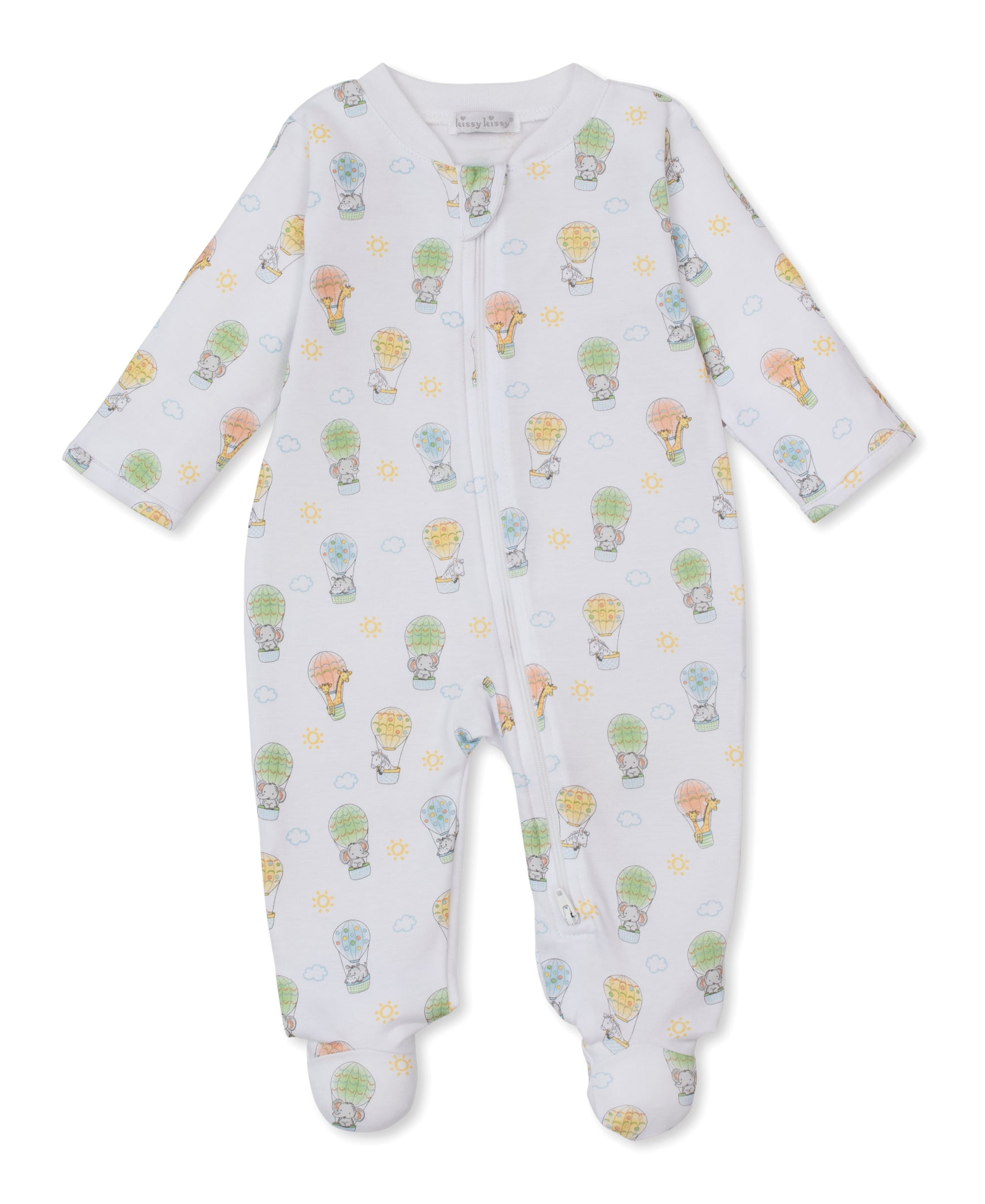 Sky-High Adventures Zip Footie - Kissy Kissy