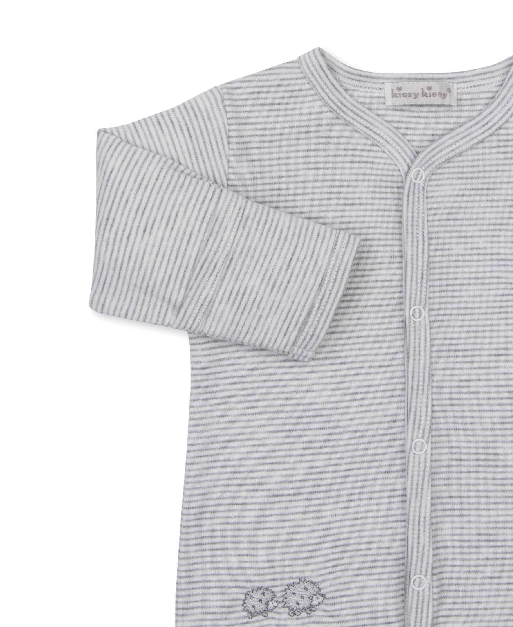 Hedgehogs Little Woods Stripe Footie - Kissy Kissy