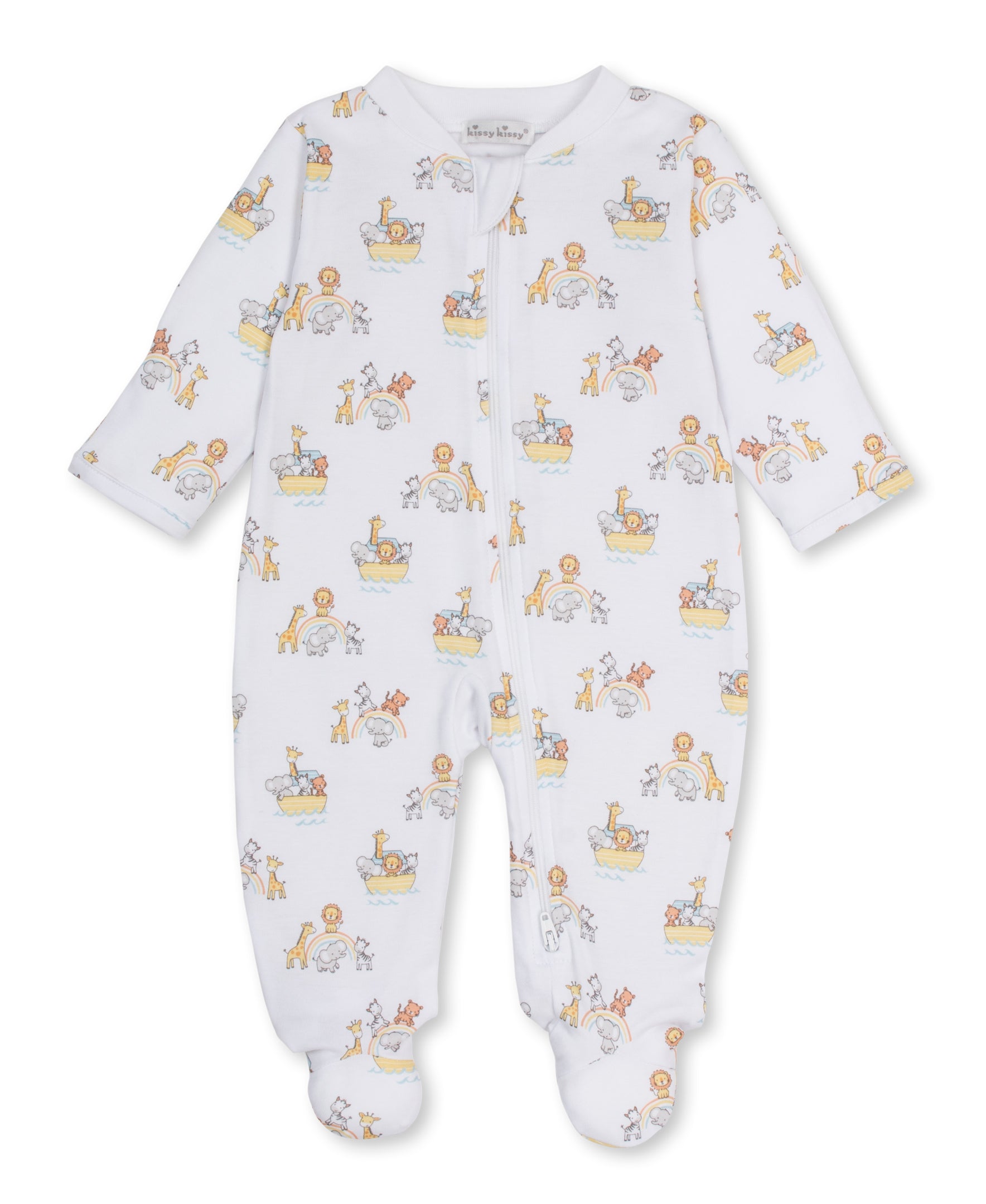 Noah's Journey Zip Footie - Kissy Kissy