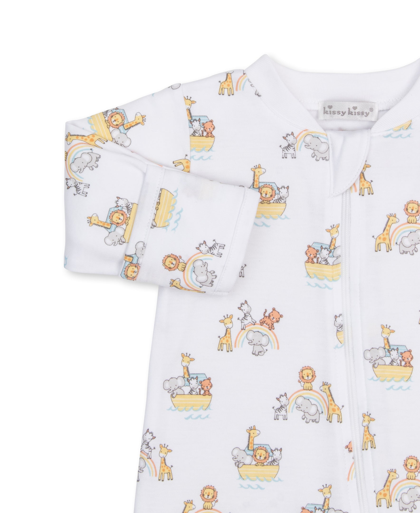 Noah's Journey Zip Footie - Kissy Kissy