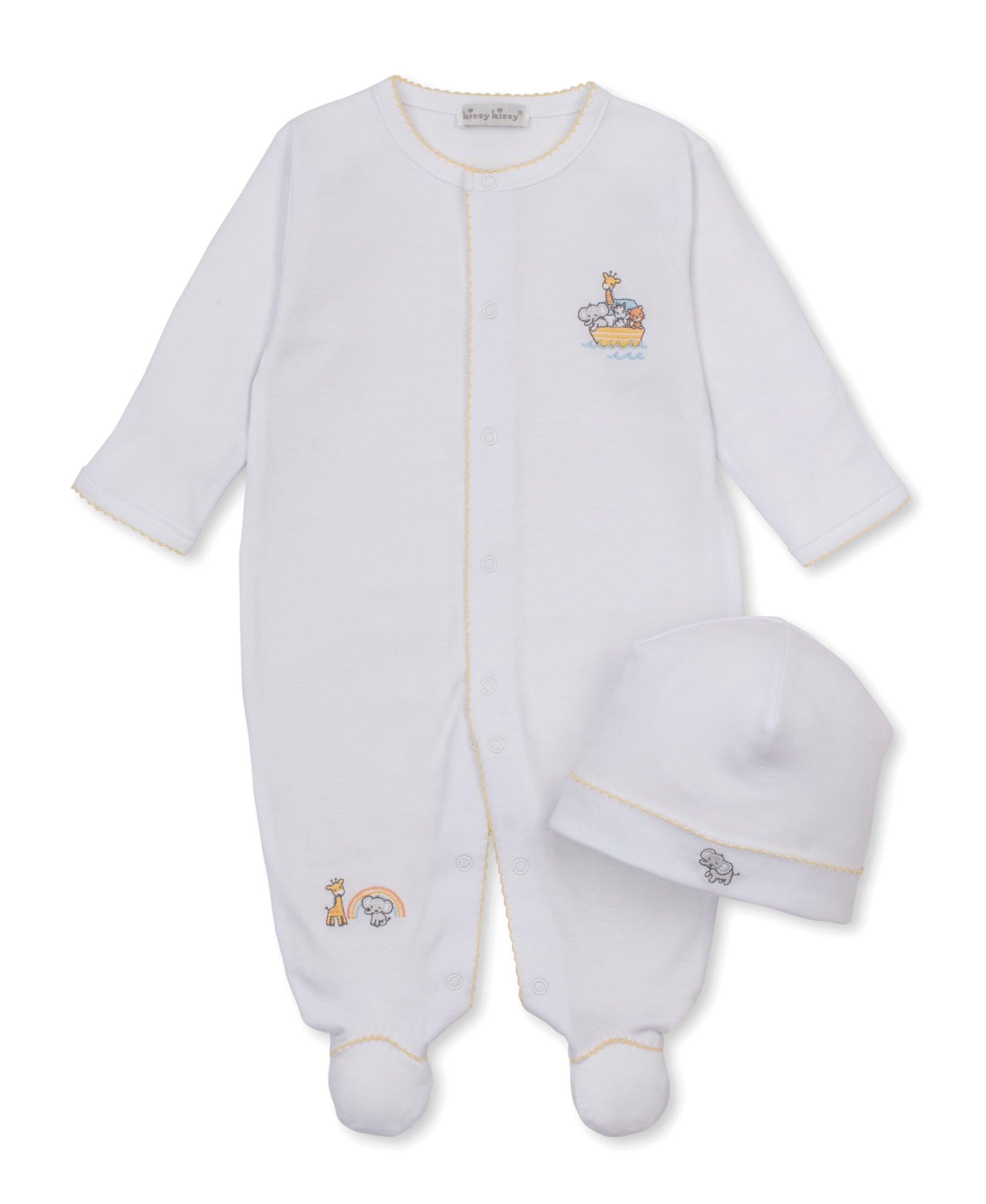 Noah's Journey Footie & Hat Set - Kissy Kissy