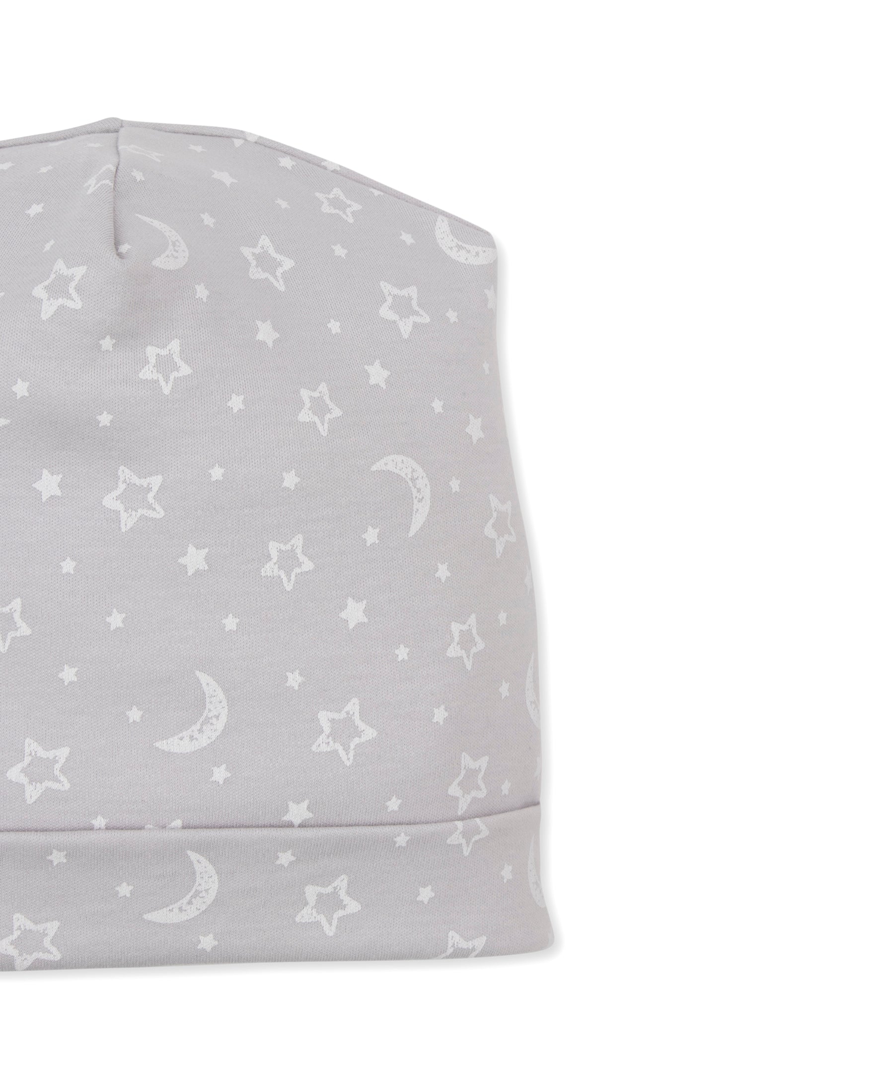 Crescent Moonlight Silver Zip Footie & Hat Set - Kissy Kissy