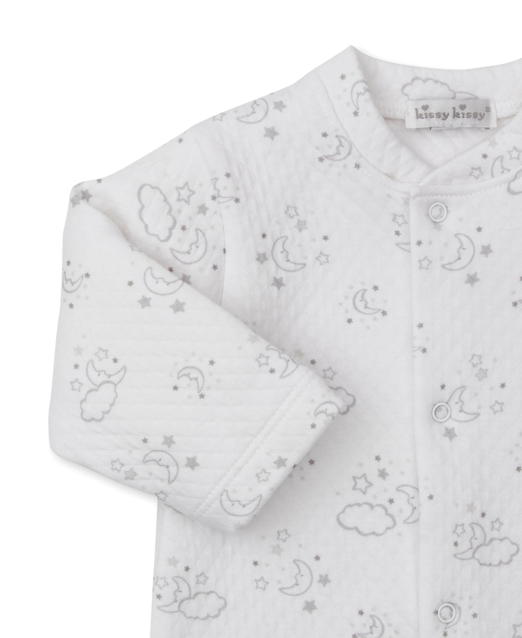 Cheerful Goodnight Silver Jacquard Convertible Gown - Kissy Kissy