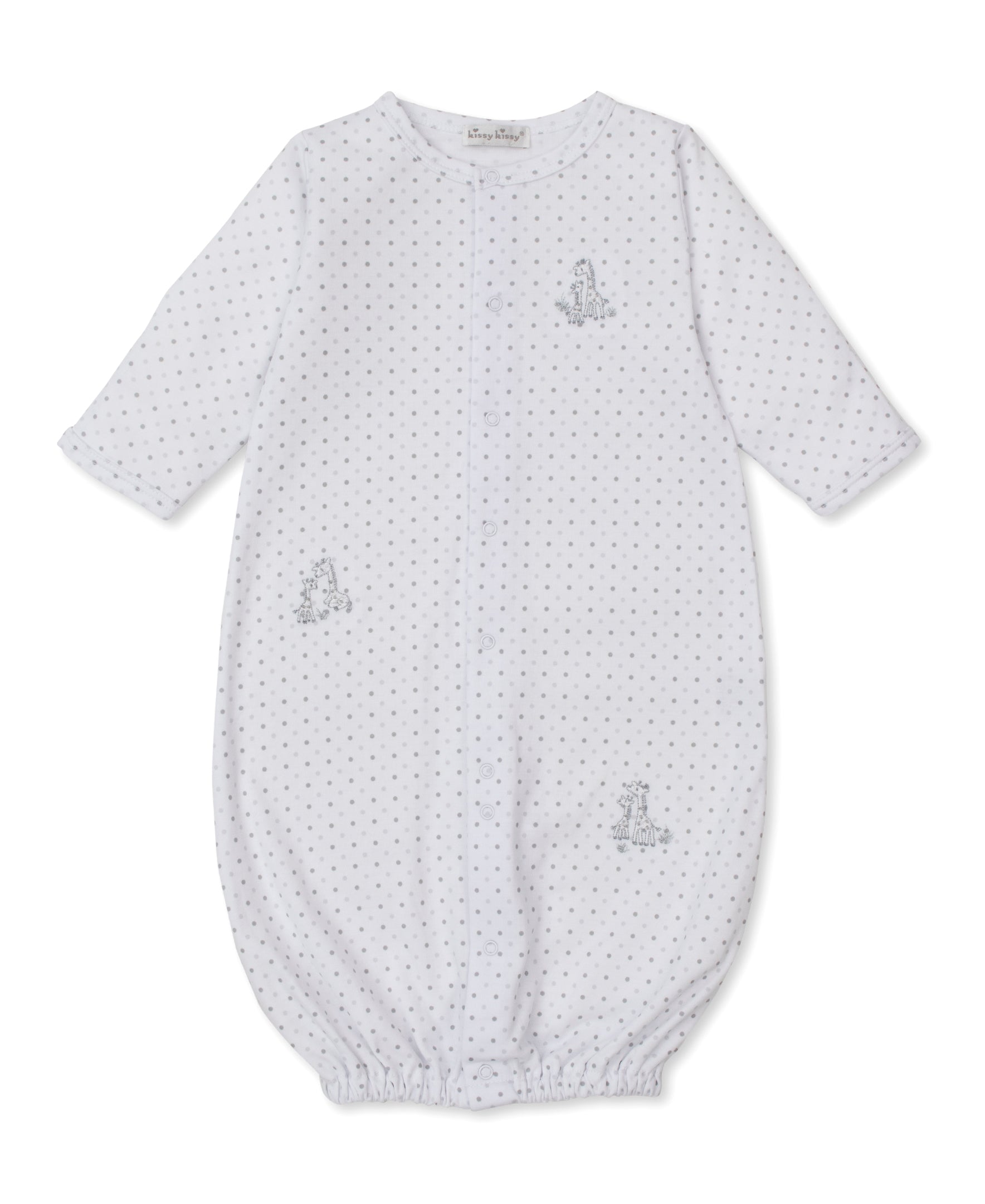 Giraffe Grace Silver Dot Convertible Gown - Kissy Kissy