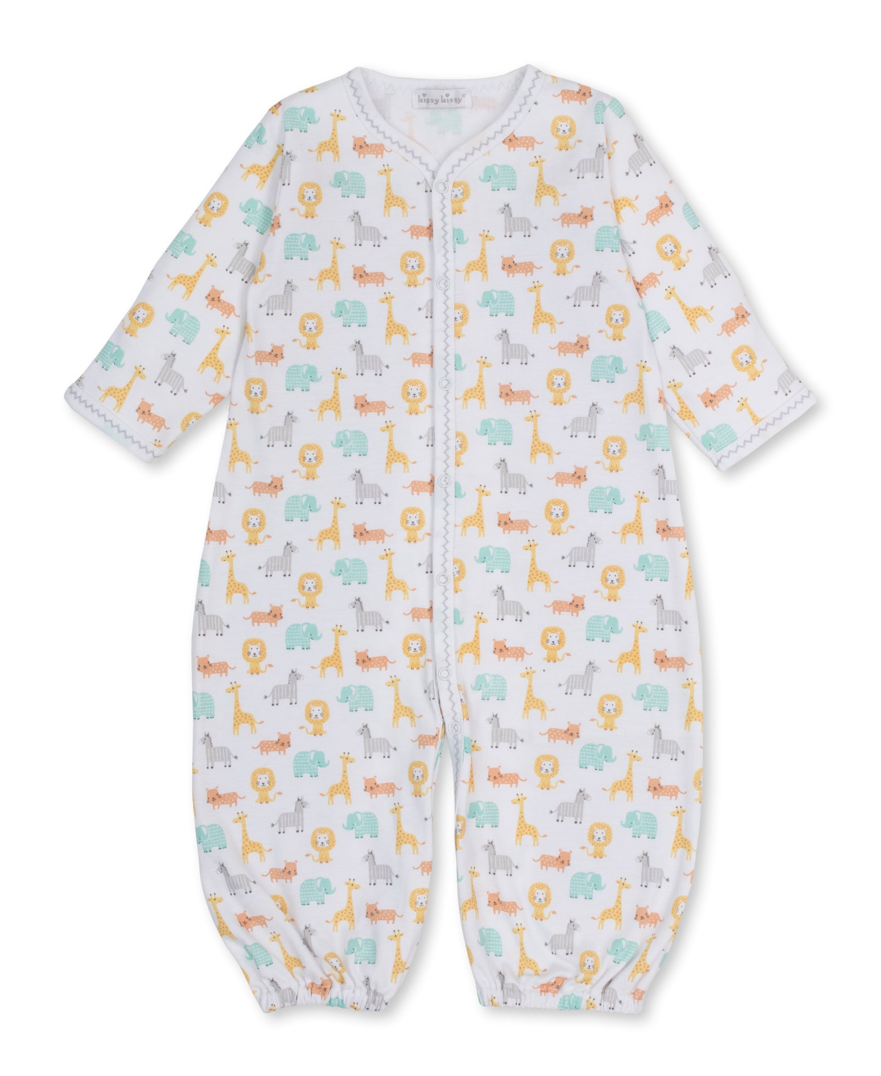 Baby Jungle Crew Convertible Gown - Kissy Kissy