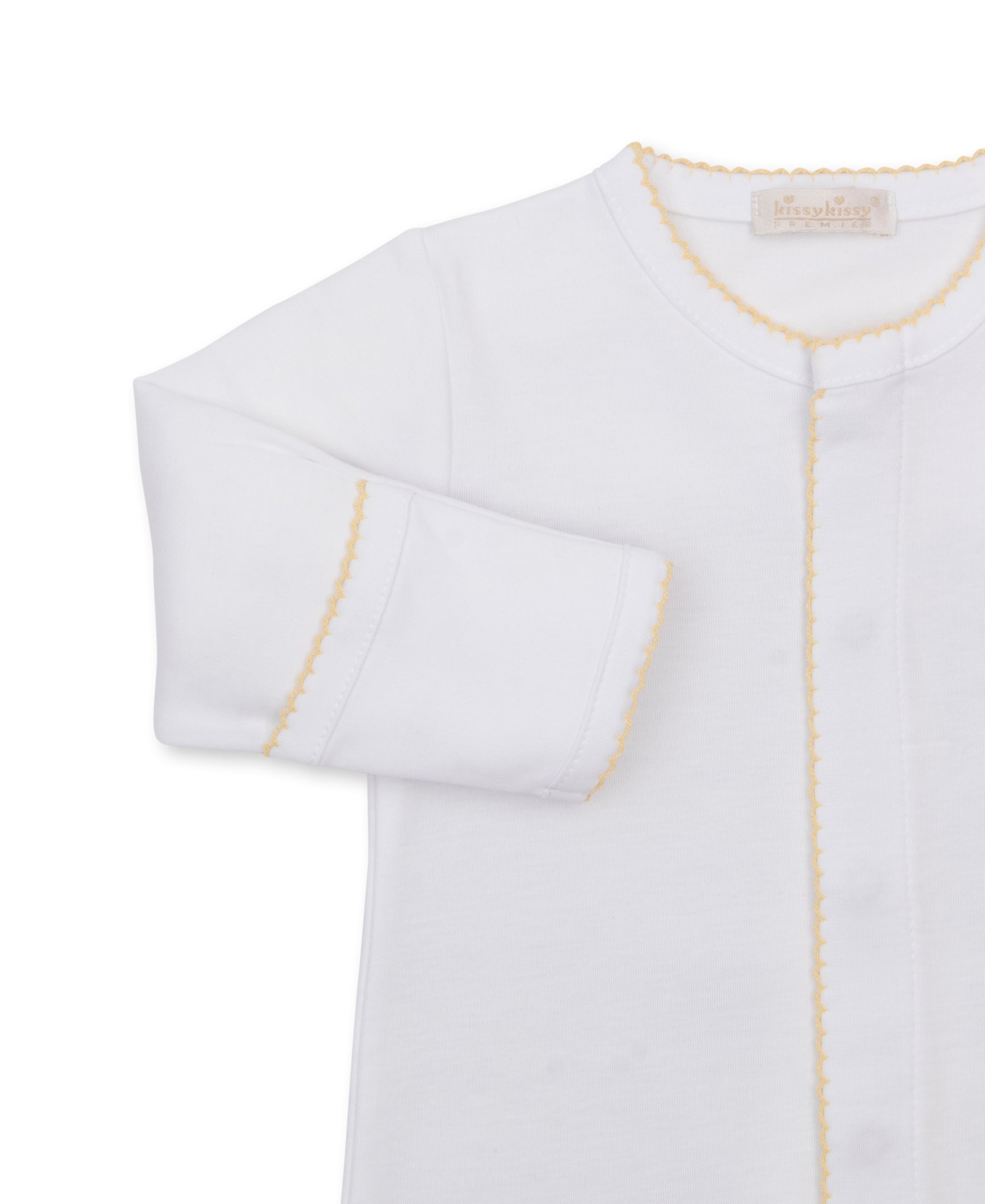 Premier Giraffe Love White/Yellow Hand Emb. Conv Gown