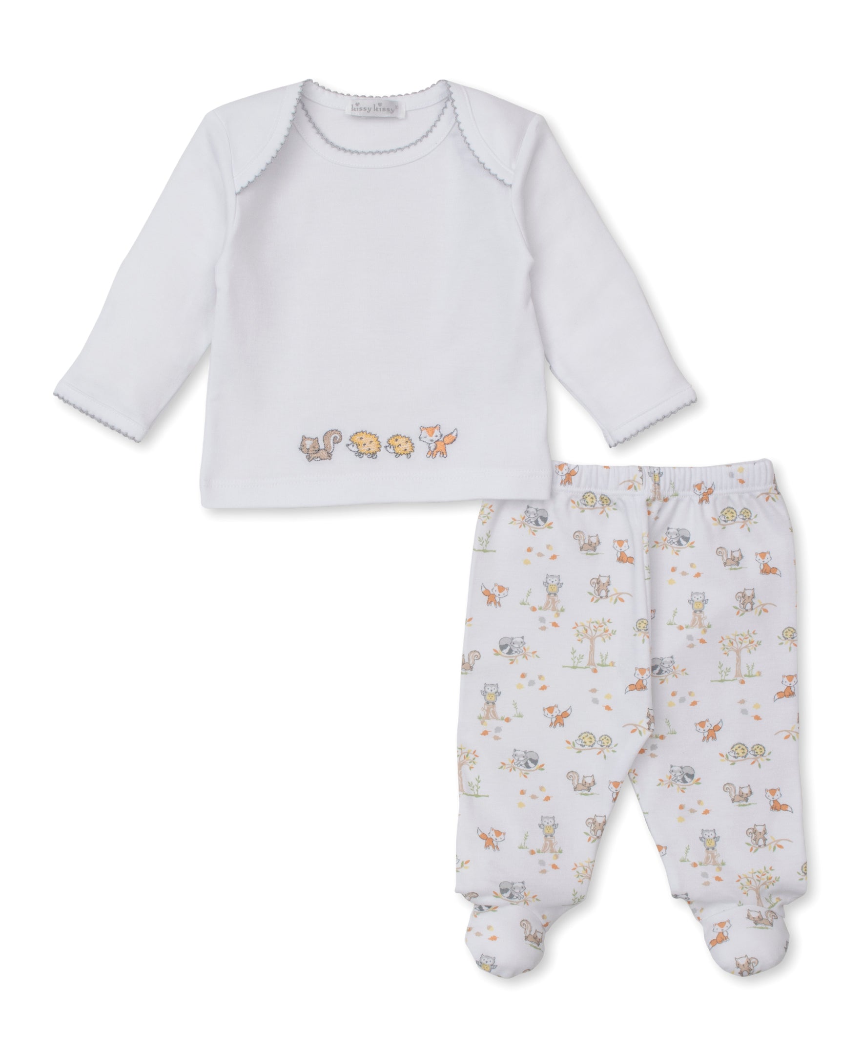Forest Frolic Footed Pant Set - Kissy Kissy